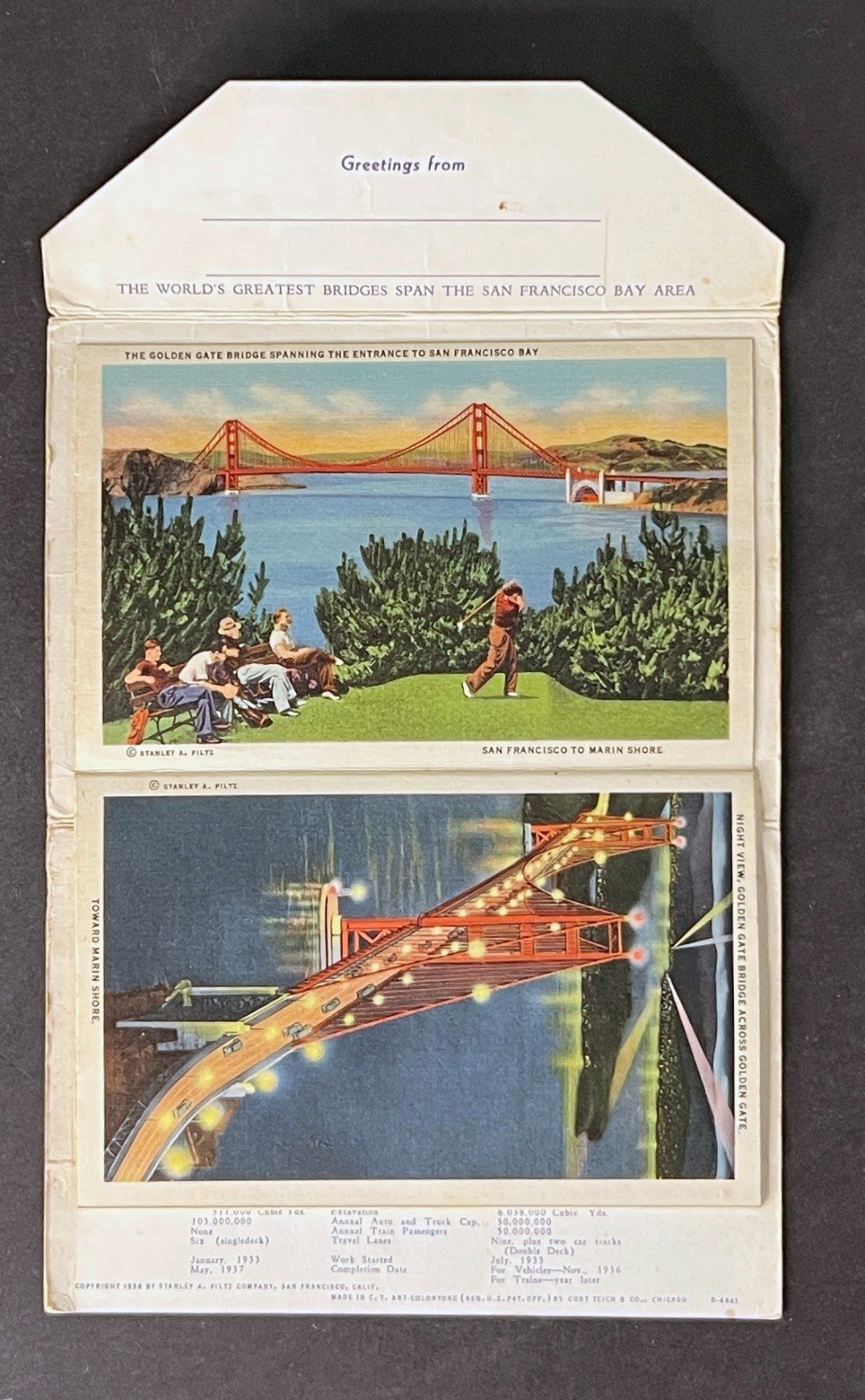United States California Postcard Folio Collection 12 Folios 1920-1950s ZAYIX