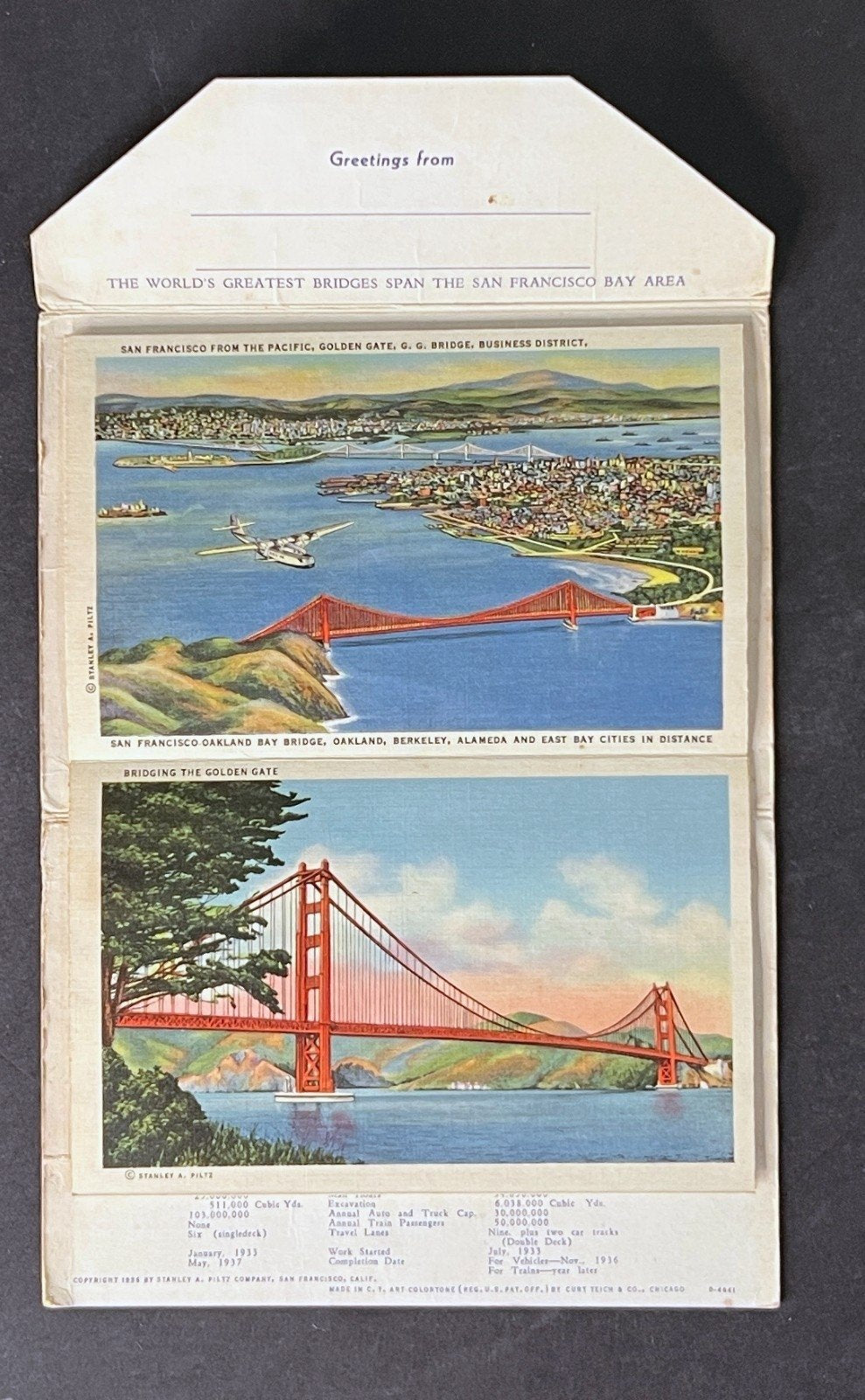 United States California Postcard Folio Collection 12 Folios 1920-1950s ZAYIX
