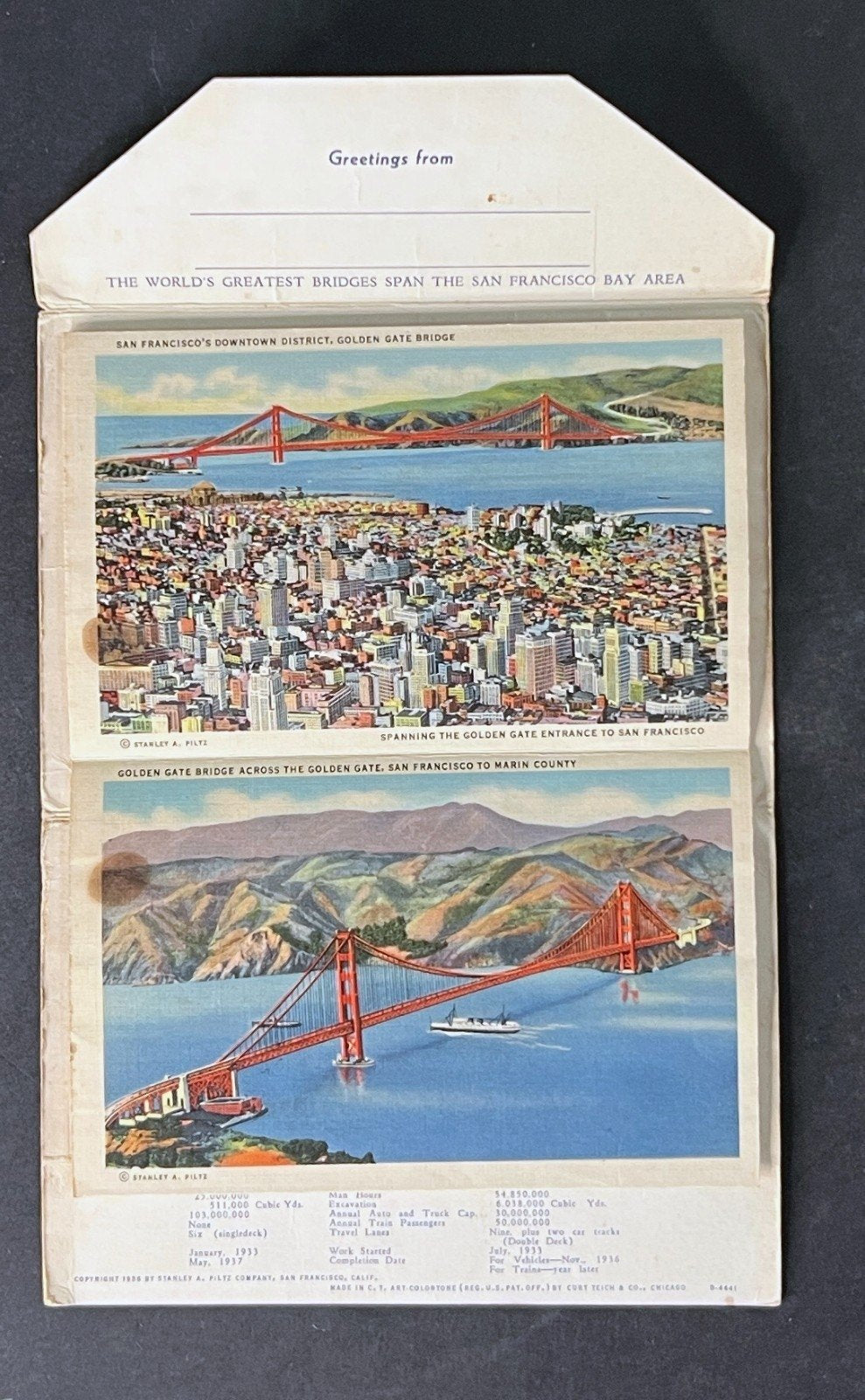 United States California Postcard Folio Collection 12 Folios 1920-1950s ZAYIX