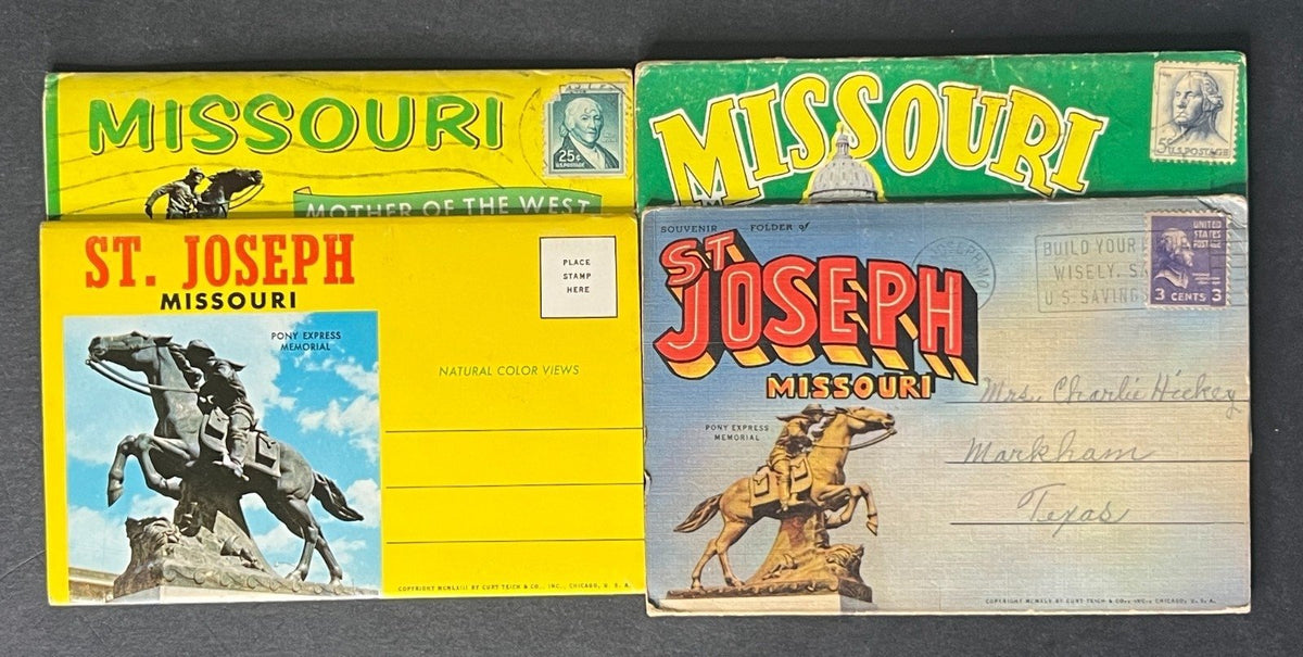United States Missouri Postcard Folio Collection 4 Folios ZAYIX