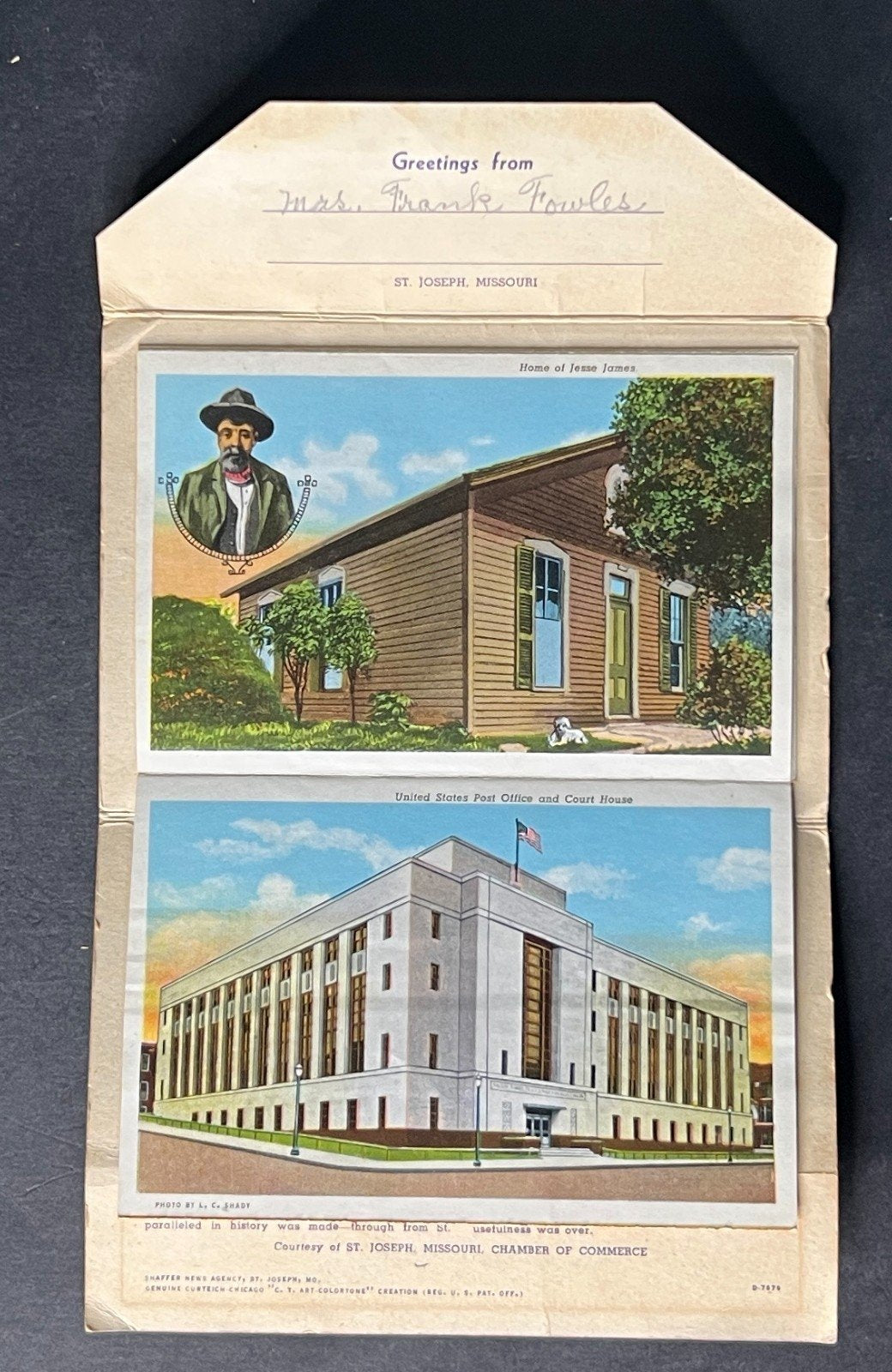 United States Missouri Postcard Folio Collection 4 Folios ZAYIX