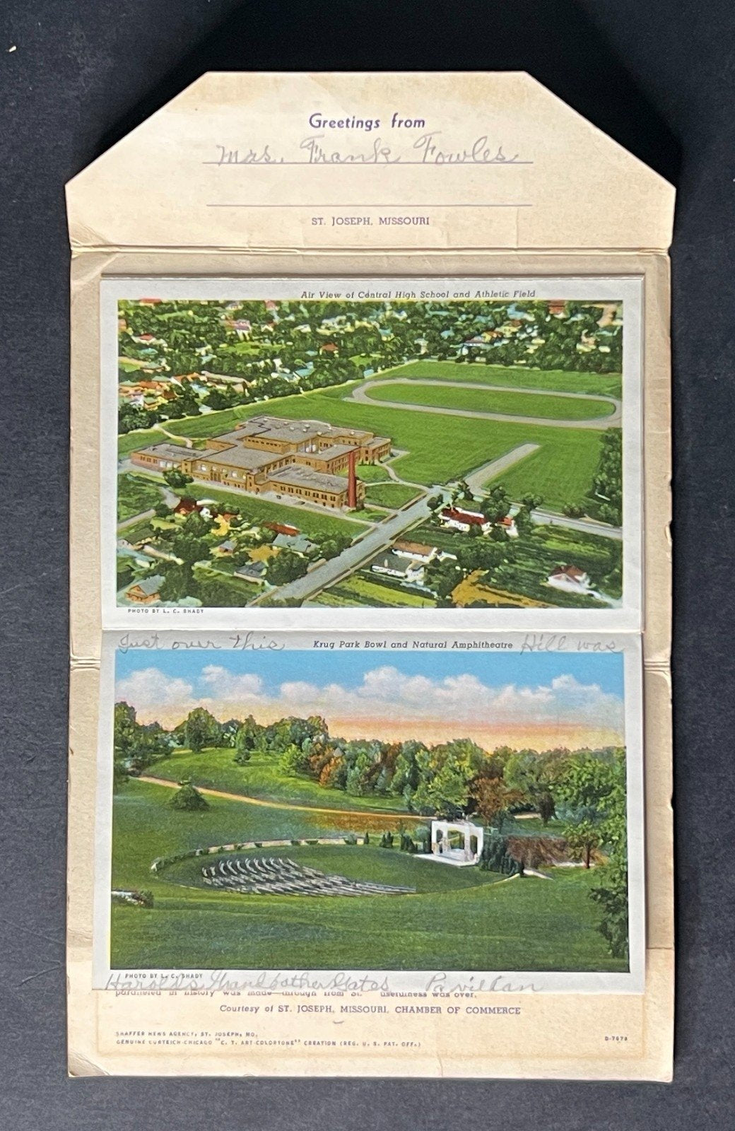 United States Missouri Postcard Folio Collection 4 Folios ZAYIX