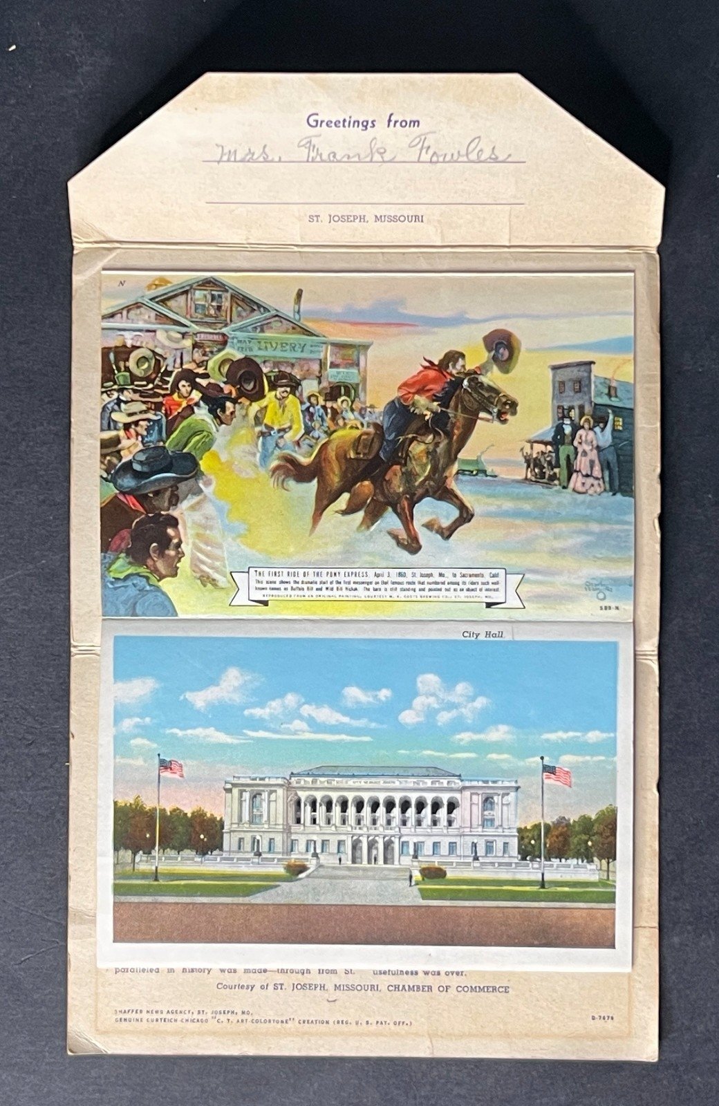 United States Missouri Postcard Folio Collection 4 Folios ZAYIX