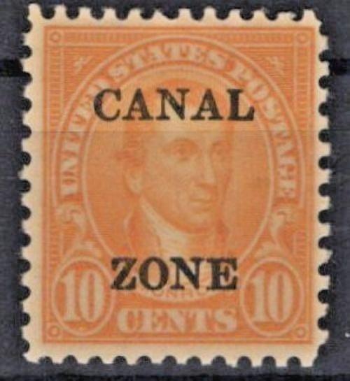 US Canal Zone 1925 Type B Overprint 10c orange Sc# 87 VF MLH ZAYIX