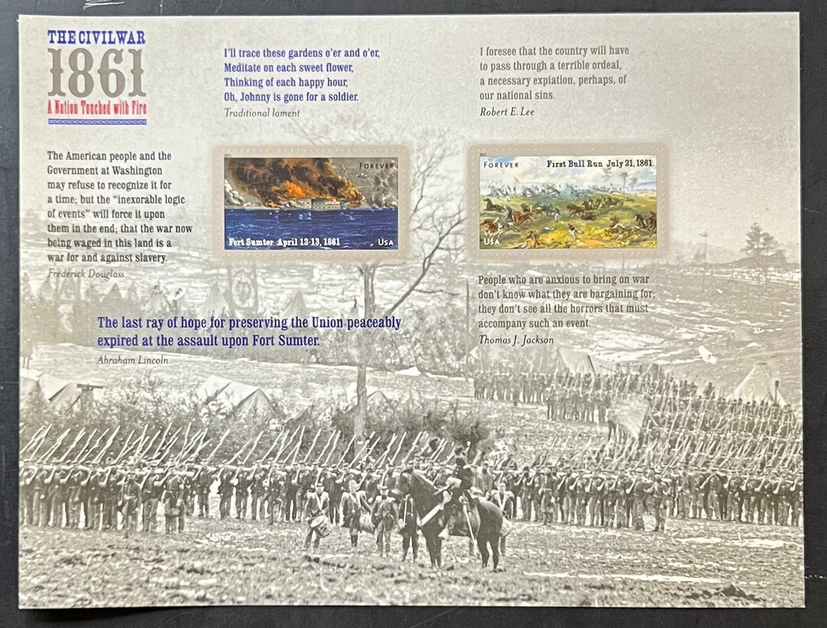 US 4522-4523 Mint Sheet (MNH) Civil War 1861 Forever Stamp 2011 ZAYIX