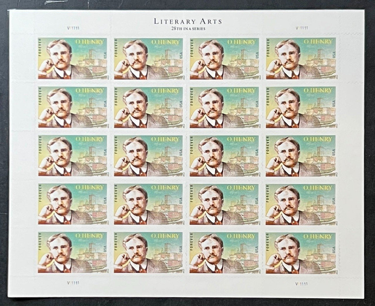 US 4705 Mint Sheet (MNH) O. Henry Literary Arts Forever Stamp 2012 ZAYIX