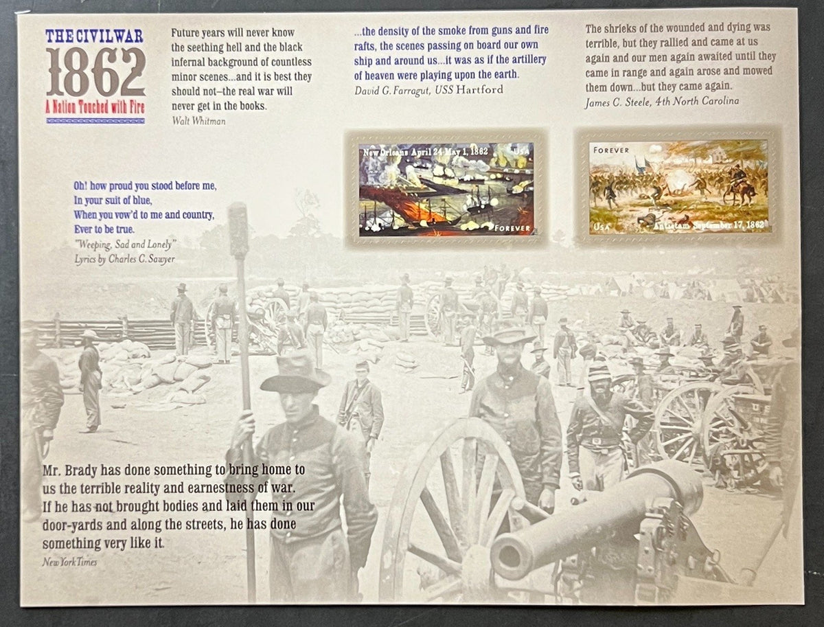 US 4664-65 Mint Sheet(MNH) Civil War Battle Of Antietam Forever Stamp 2012 ZAYIX
