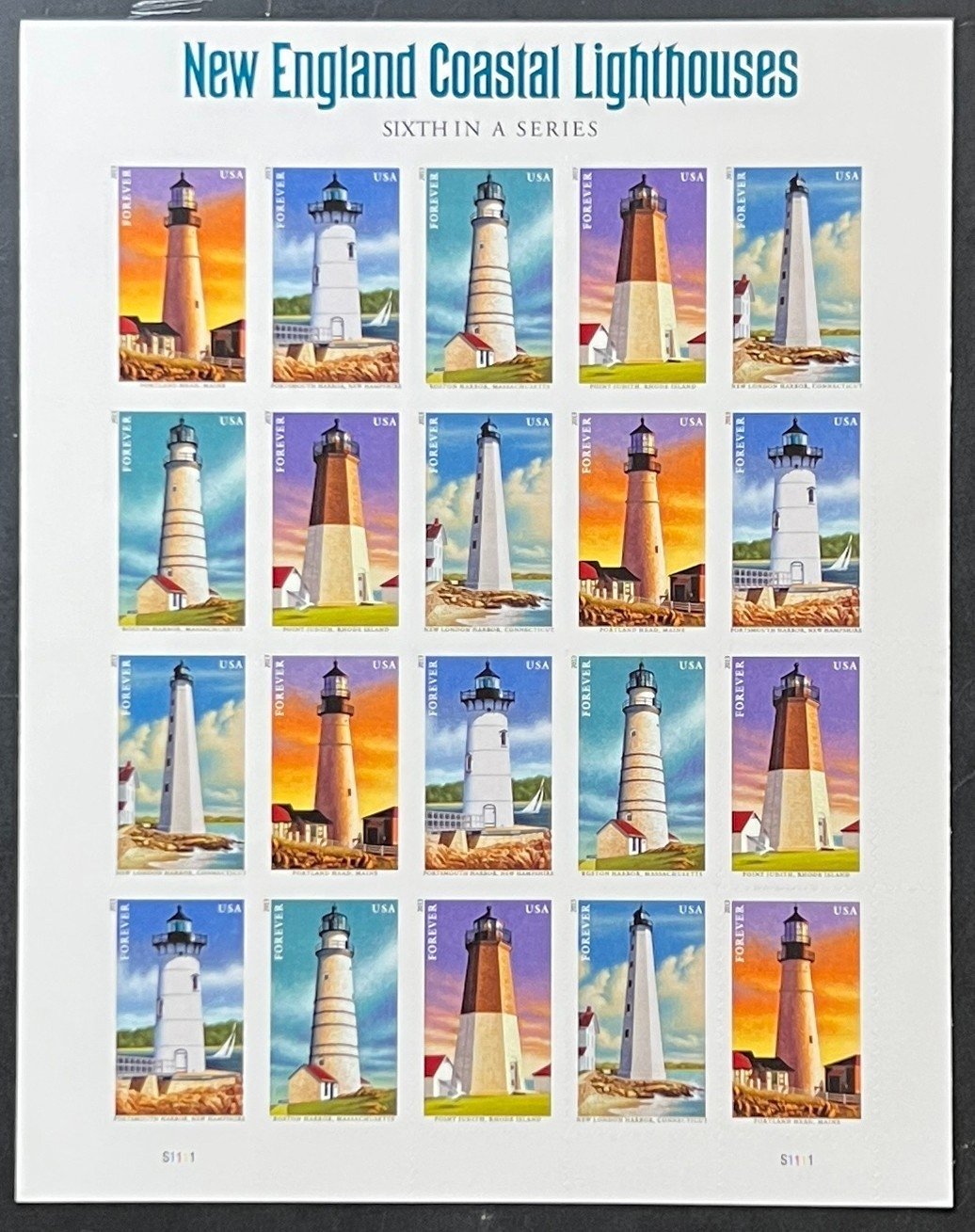 US 4791-4795 Mint Sheet (MNH) Coastal Lighthouses Forever Stamp 2013 ZAYIX
