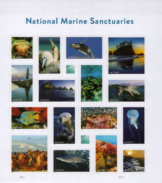 US 5713 Mint Sheet (MNH) National Marine Sanctuaries Forever Stamp 2022 ZAYIX