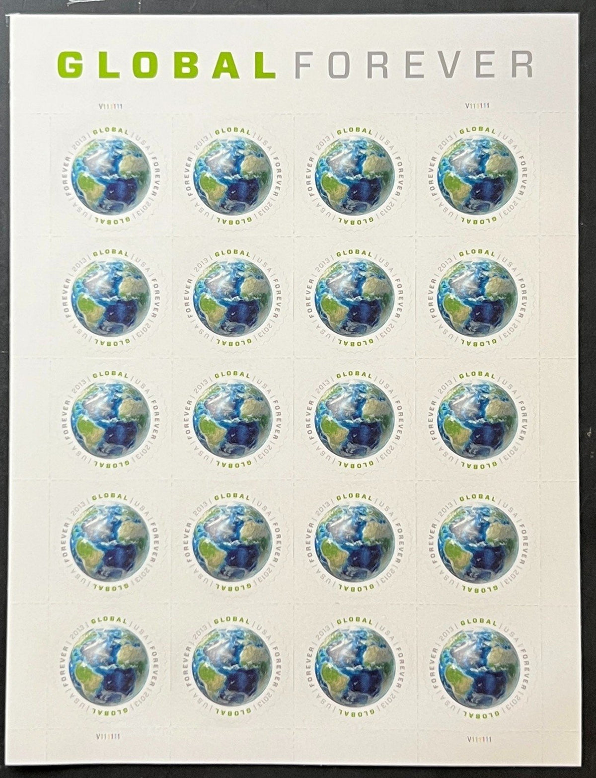 US 4740 Mint Sheet (MNH) Earth Global Forever Stamp 2013 ZAYIX