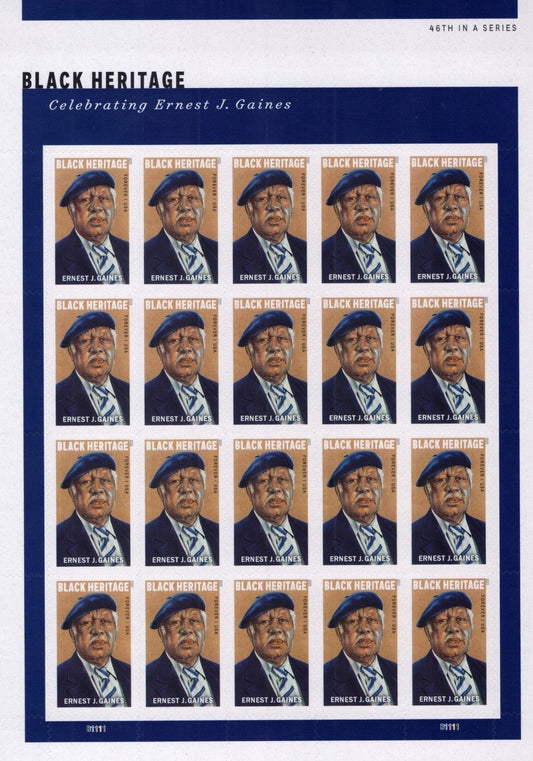 US 5753 Mint Sheet (MNH) Ernest J. Gaines, Author Forever Stamp 2023 ZAYIX