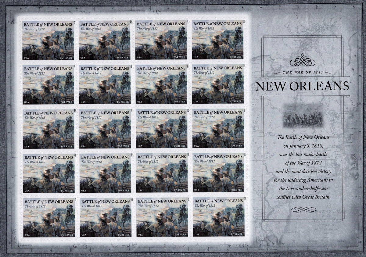 US 4952 Mint Sheet (MNH) The War Of 1812 New Orleans Forever Stamp 2015 ZAYIX