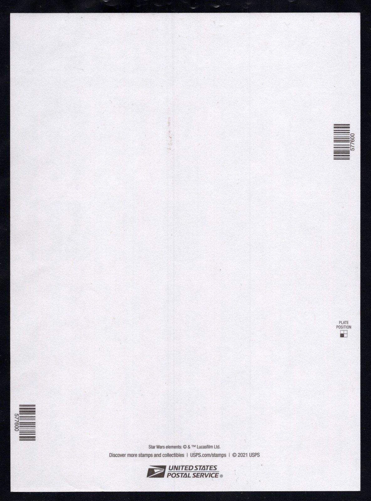 US 5573-5582 Mint Sheet (MNH) Star Wars Droids Forever Stamp 2021 ZAYIX