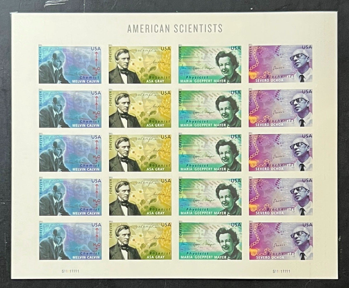 US 4541-4544 Mint Sheet (MNH) American Scientists Forever Stamp 2011 ZAYIX