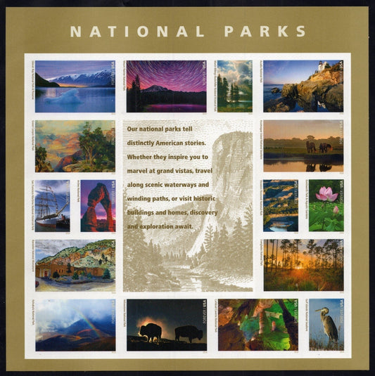 US 5080 Mint Sheet (MNH) U.S. National Parks Forever Stamp 2016 ZAYIX