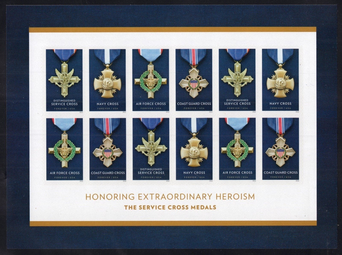 US 5065-5068 Mint Sheet (MNH) Service Cross Medals Forever Stamp 2013 ZAYIX