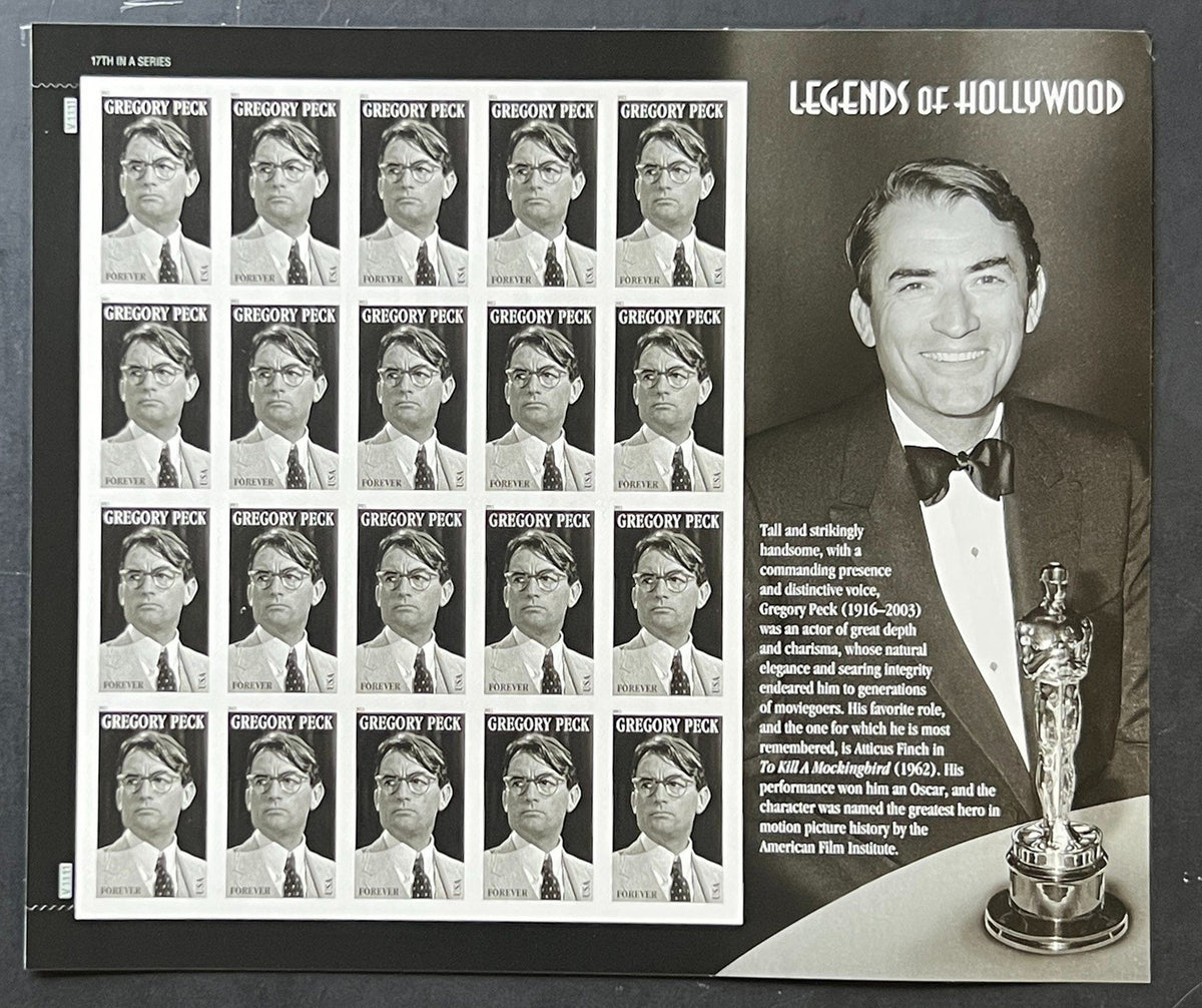 US 4526 Mint Sheet (MNH) Gregory Peck Hollywood Forever Stamp 2011 ZAYIX