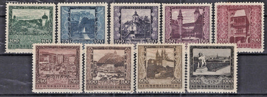 Austria 1923 View of Bregenz Semi-Postal B57-B65 MH VF ZAYIX