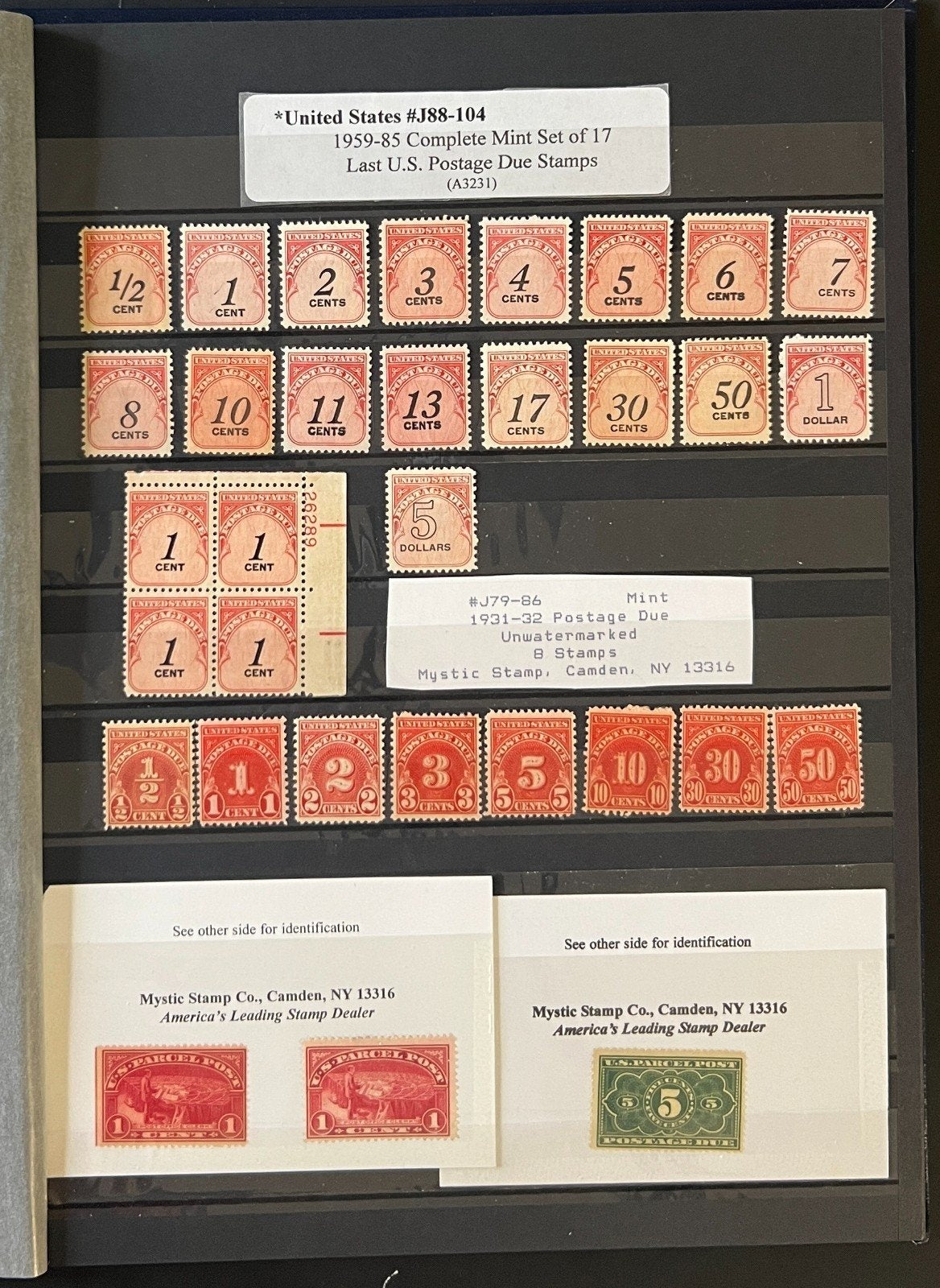 United States Stamp Collection Stockbook 3 Volumes MNH ZAYIX