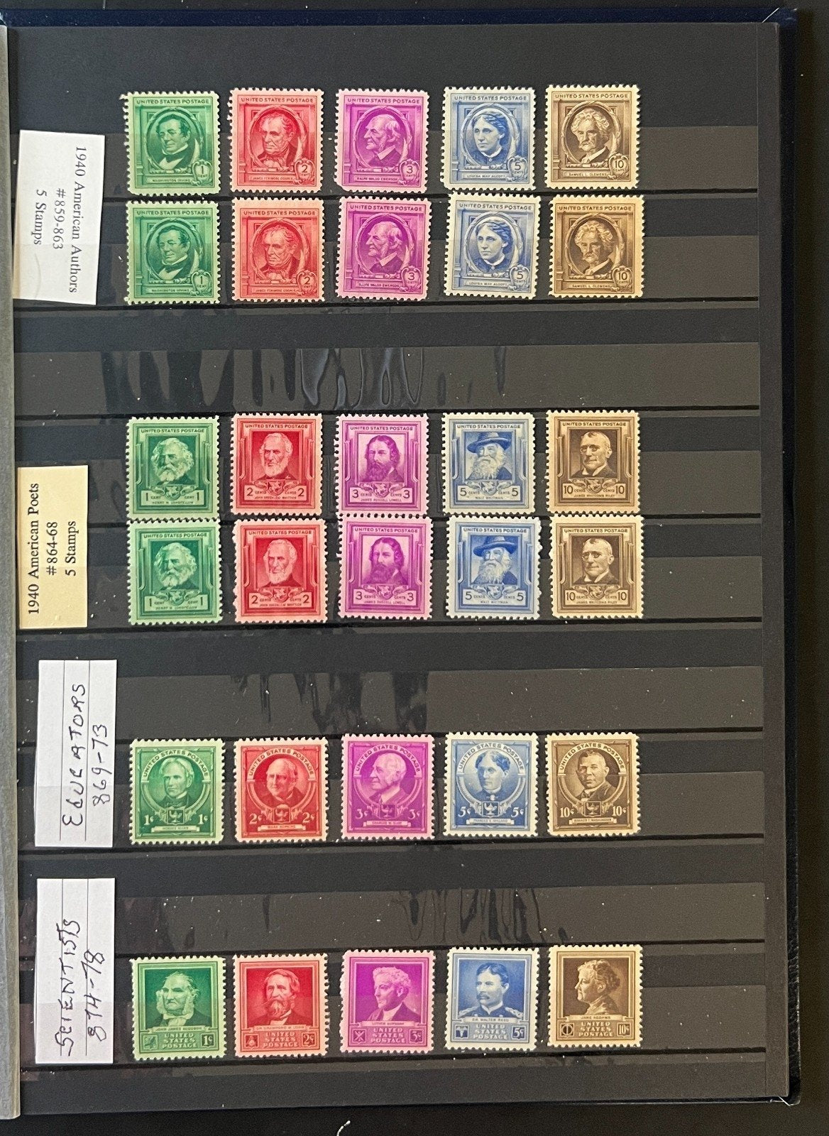 United States Stamp Collection Stockbook 3 Volumes MNH ZAYIX