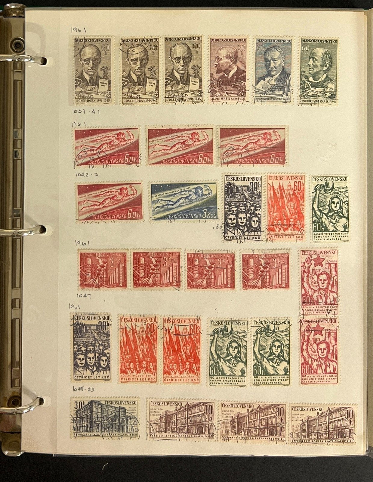 Czechoslovakia Stamp Collection Album Used Stamps Full Pages 1918-1982 ZAYIX