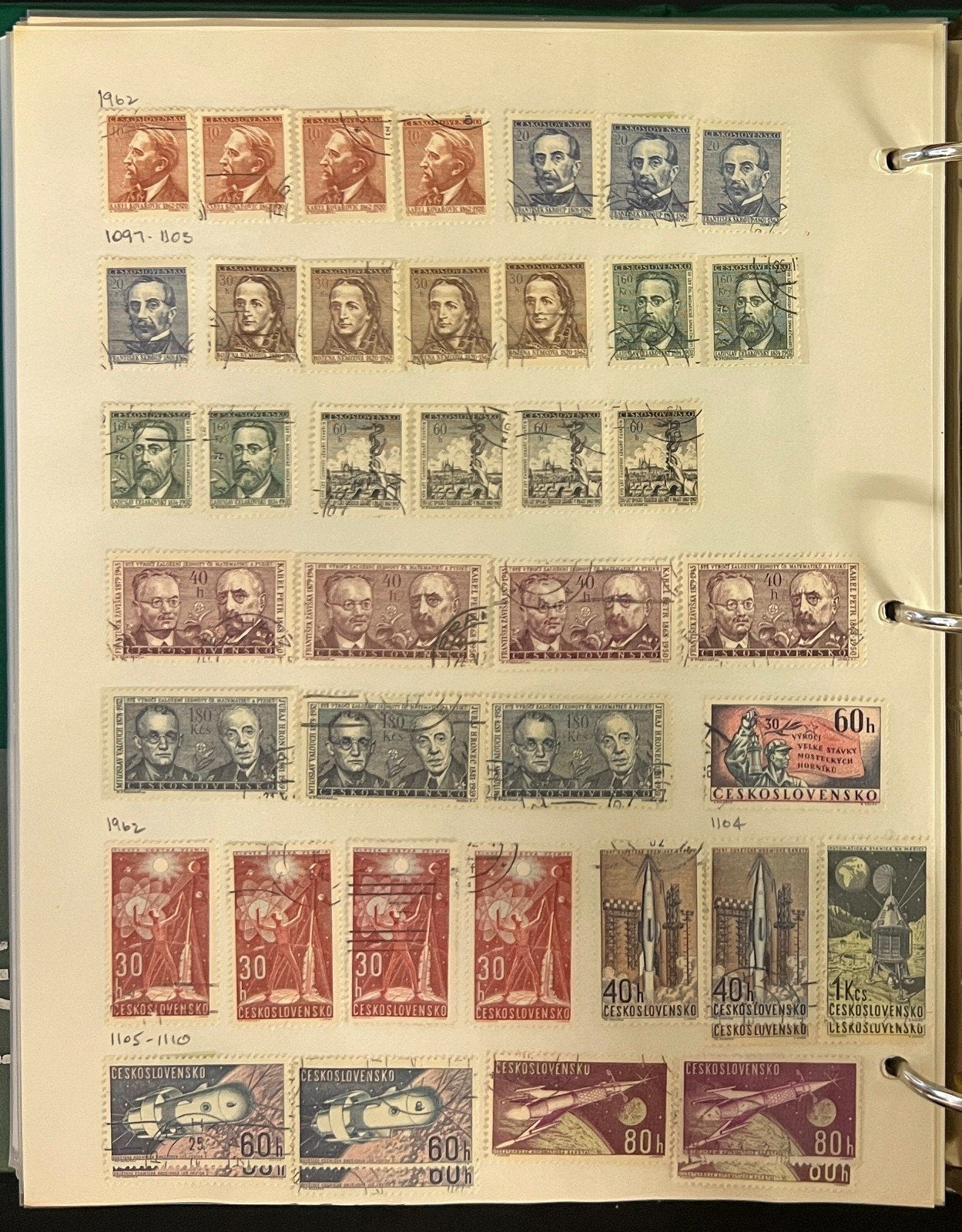 Czechoslovakia Stamp Collection Album Used Stamps Full Pages 1918-1982 ZAYIX