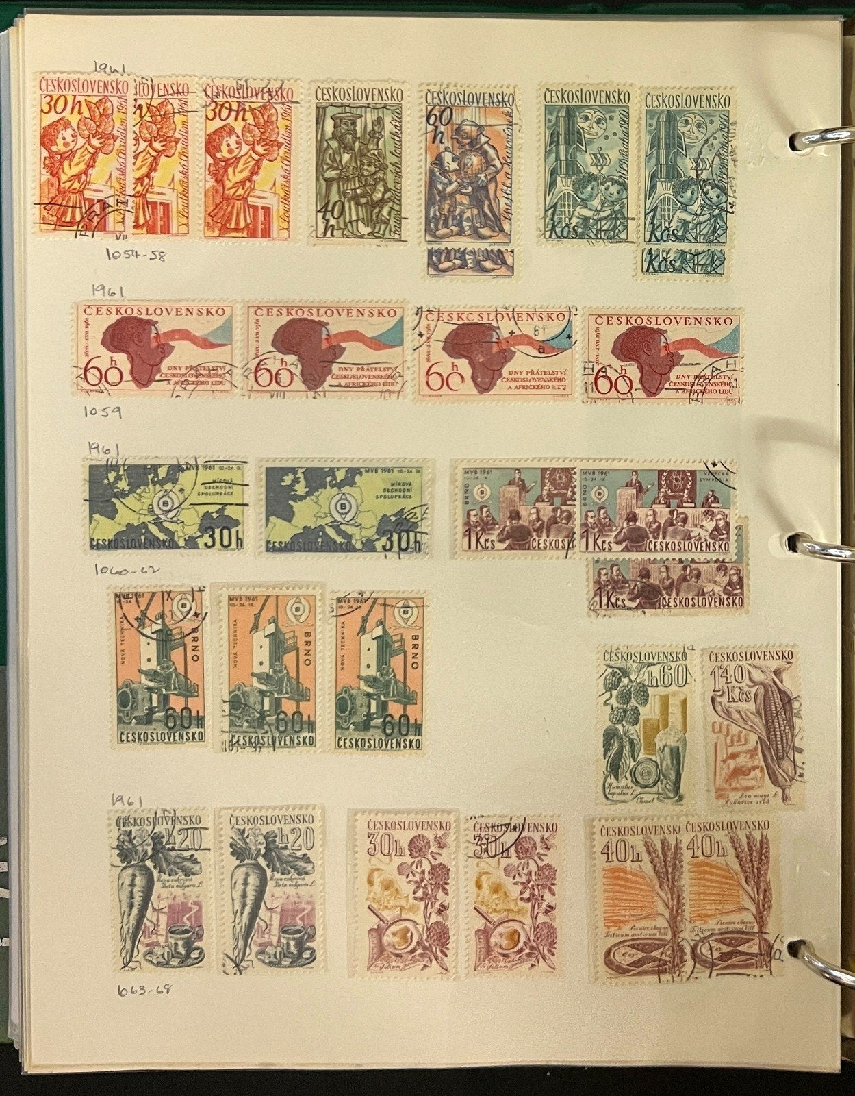 Czechoslovakia Stamp Collection Album Used Stamps Full Pages 1918-1982 ZAYIX