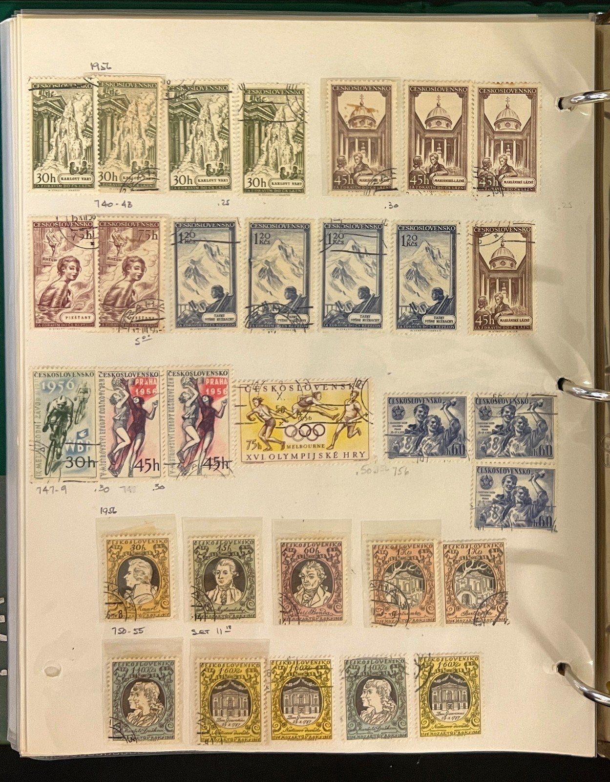 Czechoslovakia Stamp Collection Album Used Stamps Full Pages 1918-1982 ZAYIX