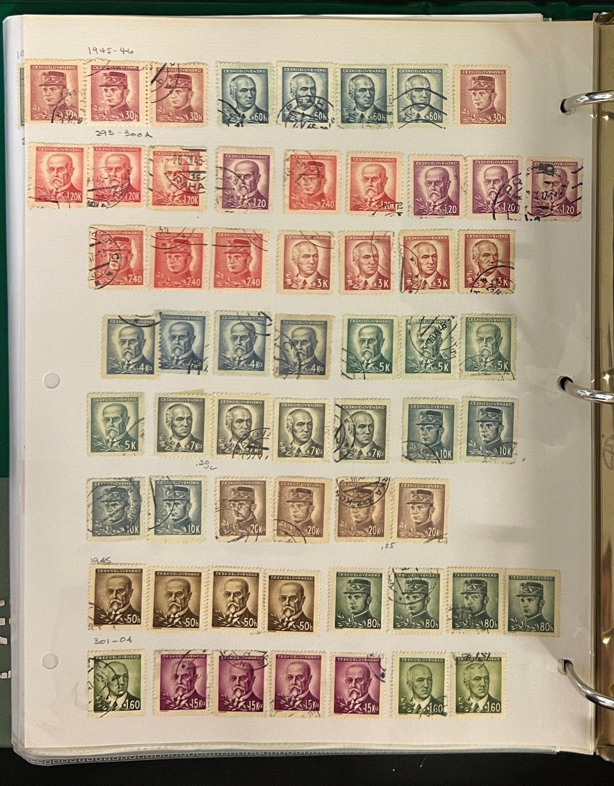 Czechoslovakia Stamp Collection Album Used Stamps Full Pages 1918-1982 ZAYIX