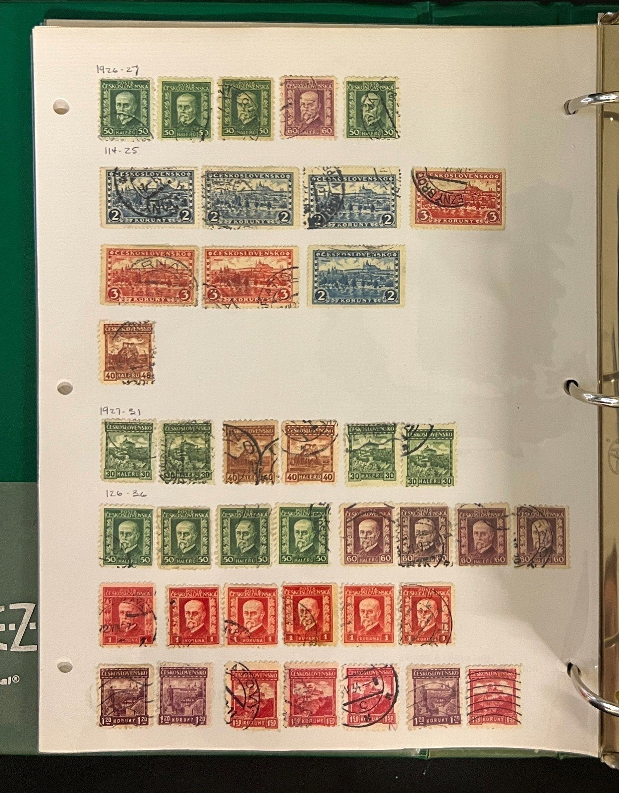 Czechoslovakia Stamp Collection Album Used Stamps Full Pages 1918-1982 ZAYIX
