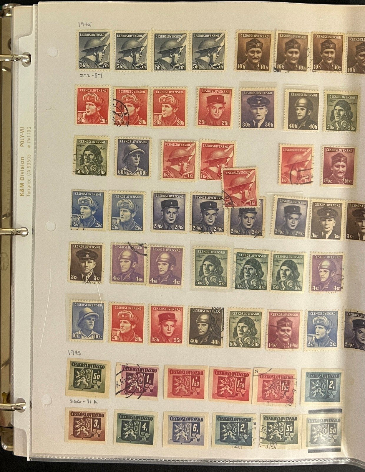 Czechoslovakia Stamp Collection Album Used Stamps Full Pages 1918-1982 ZAYIX