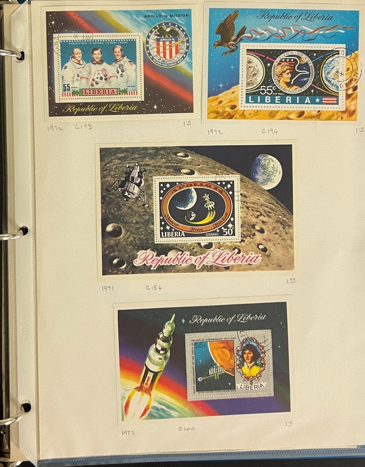 Liberia Stamp Collection Album Sets Sheets & Singles 1100 Stamps 1953-1975 ZAYIX