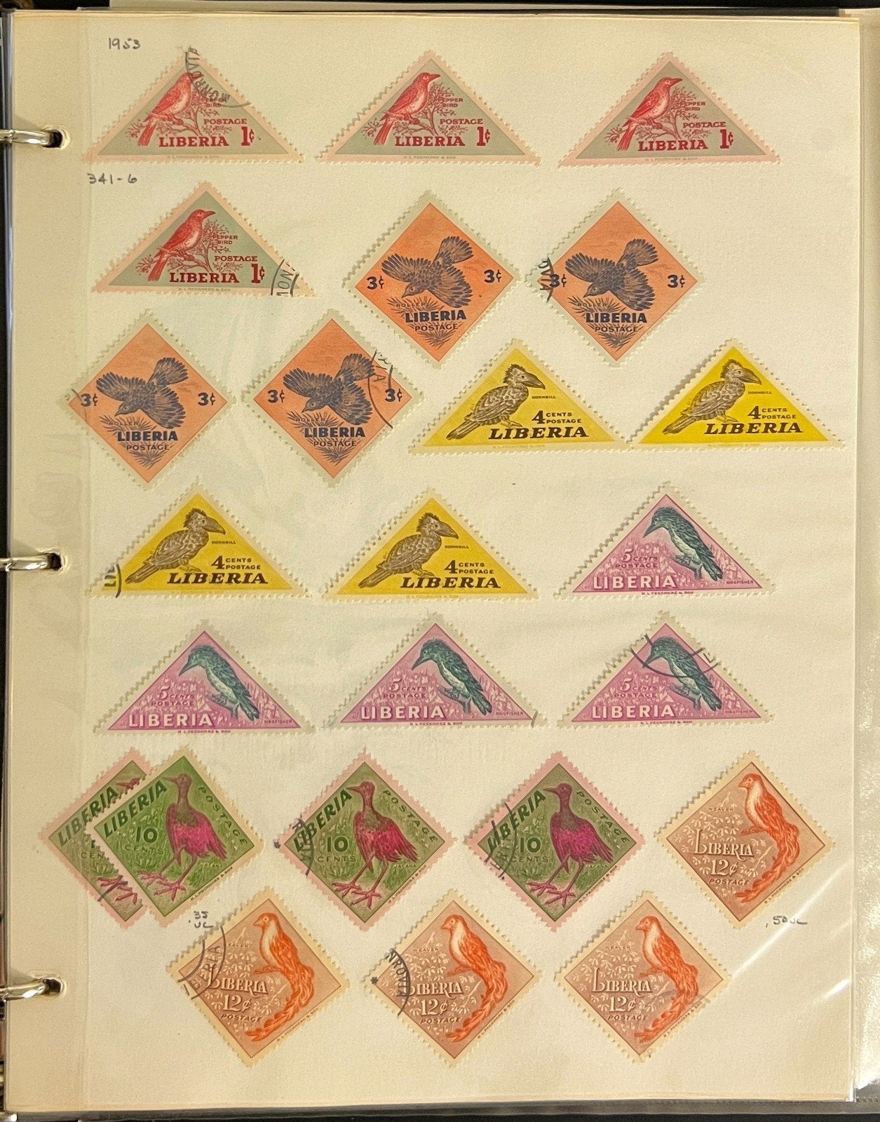 Liberia Stamp Collection Album Sets Sheets & Singles 1100 Stamps 1953-1975 ZAYIX