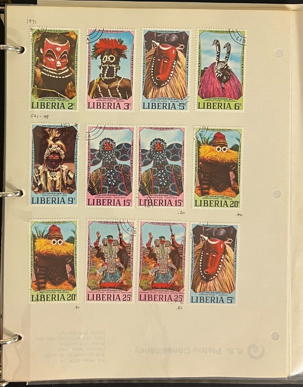 Liberia Stamp Collection Album Sets Sheets & Singles 1100 Stamps 1953-1975 ZAYIX