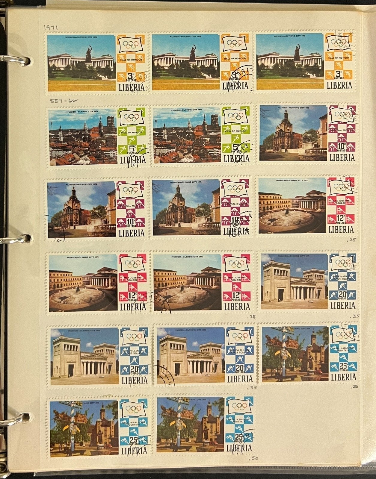 Liberia Stamp Collection Album Sets Sheets & Singles 1100 Stamps 1953-1975 ZAYIX