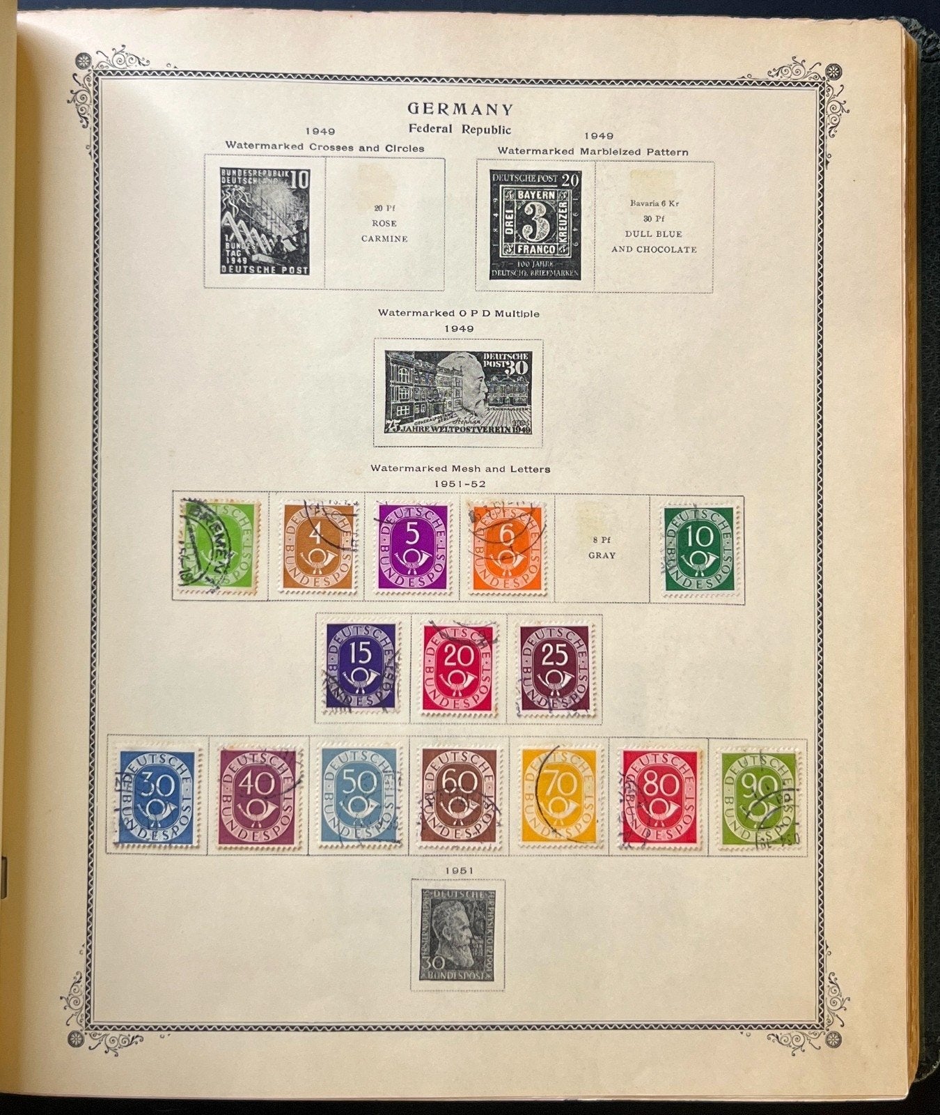 Germany Stamp Collection Album Mint & Used  1901-1965 ZAYIX