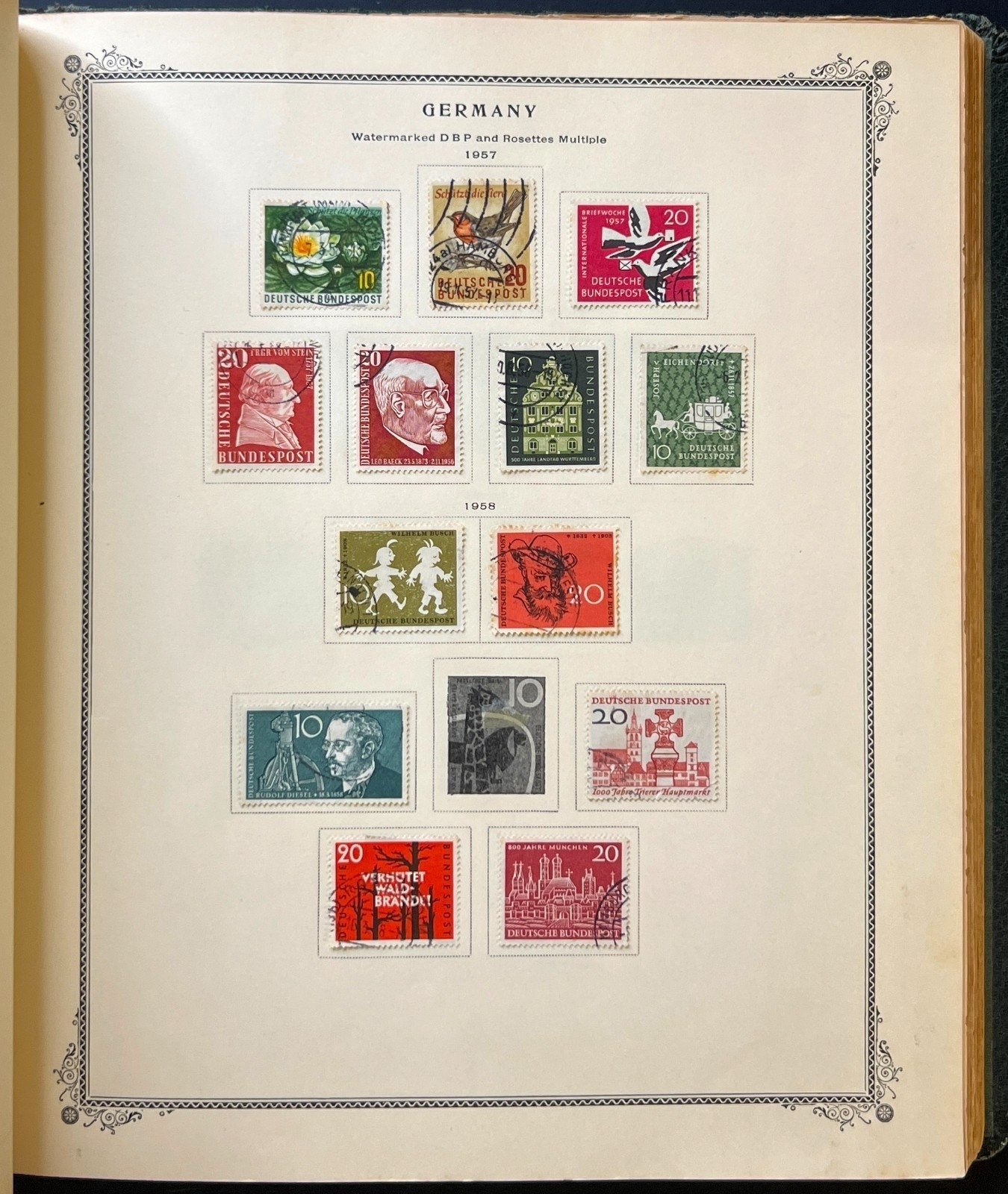 Germany Stamp Collection Album Mint & Used  1901-1965 ZAYIX