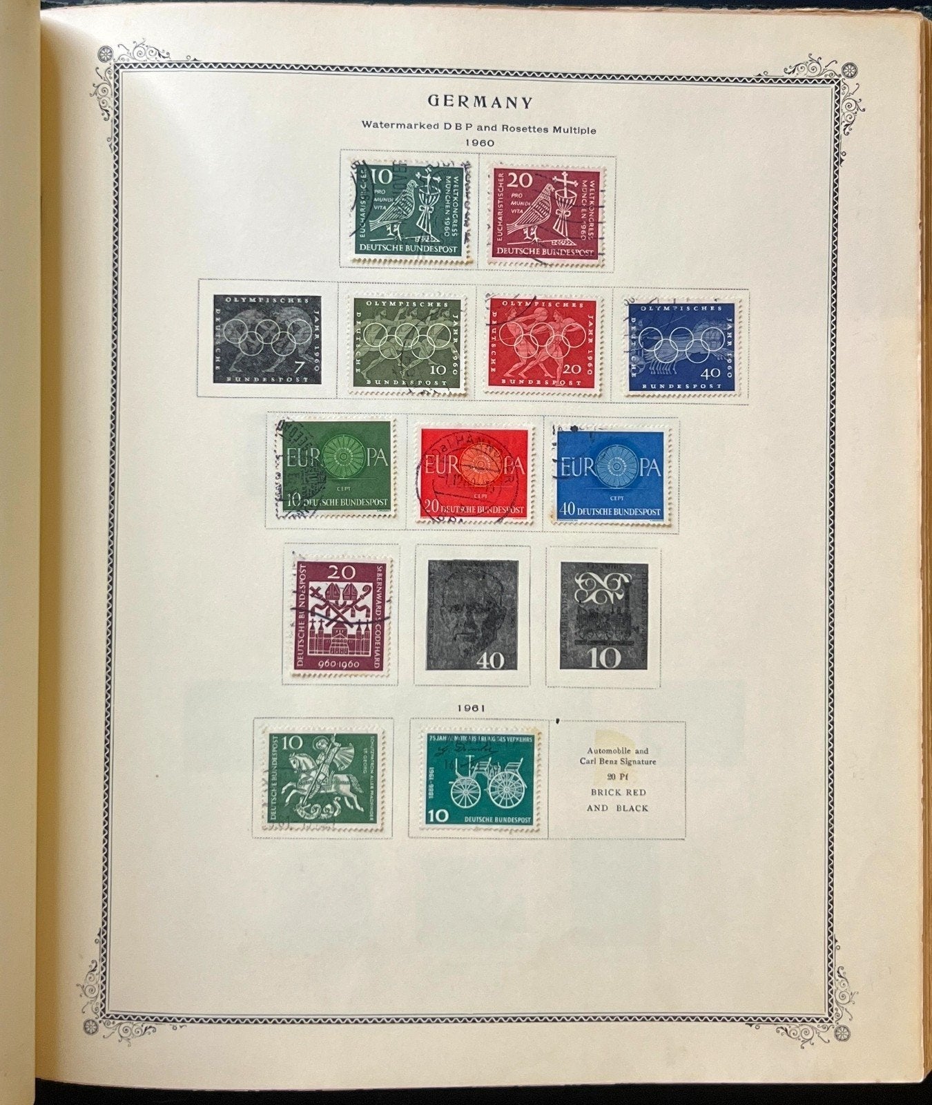 Germany Stamp Collection Album Mint & Used  1901-1965 ZAYIX