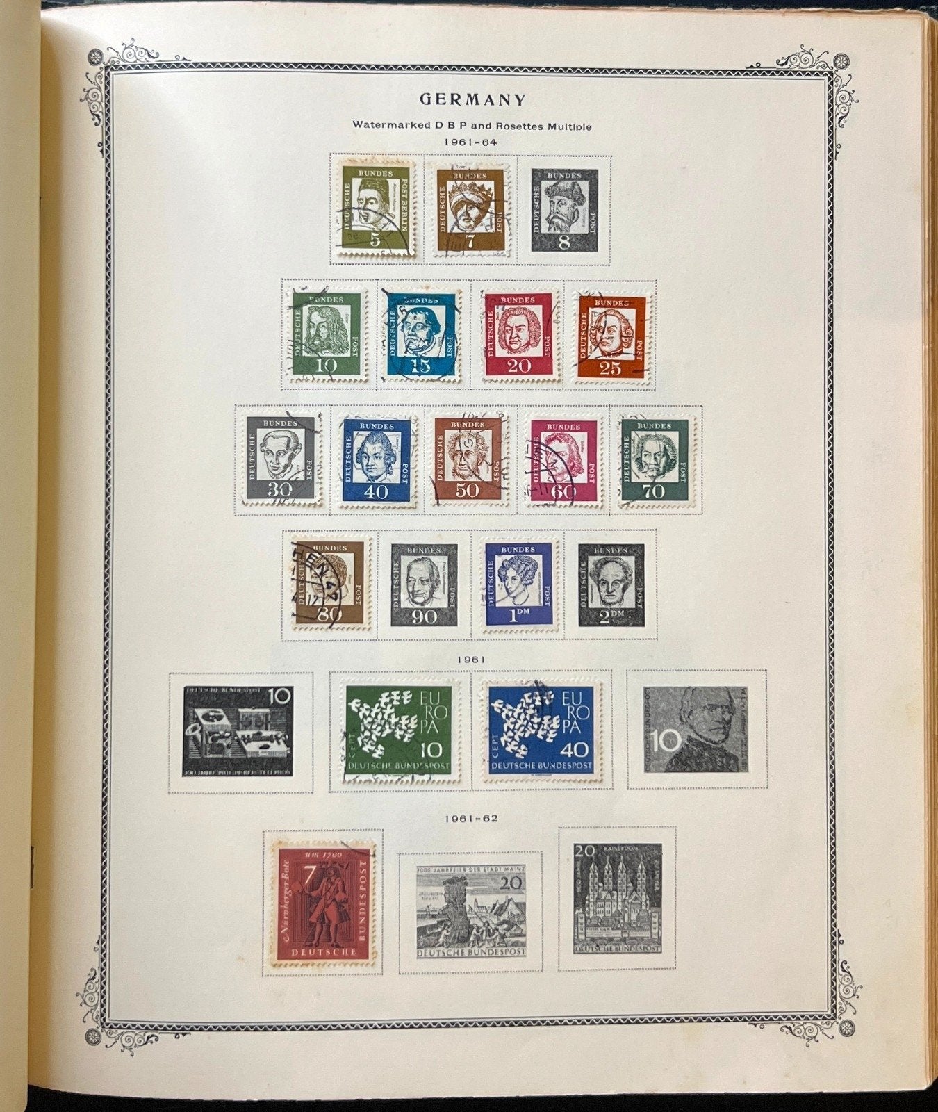 Germany Stamp Collection Album Mint & Used  1901-1965 ZAYIX