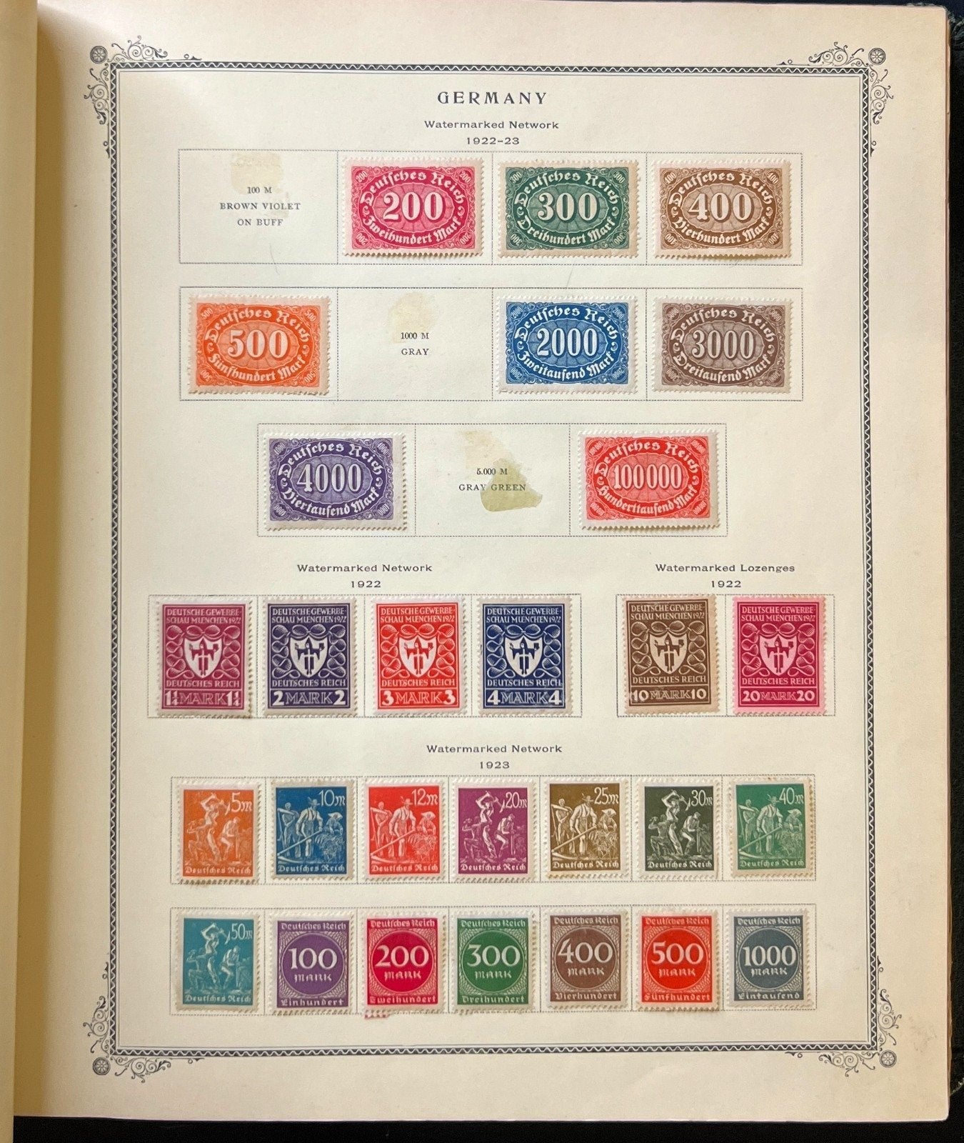 Germany Stamp Collection Album Mint & Used  1901-1965 ZAYIX