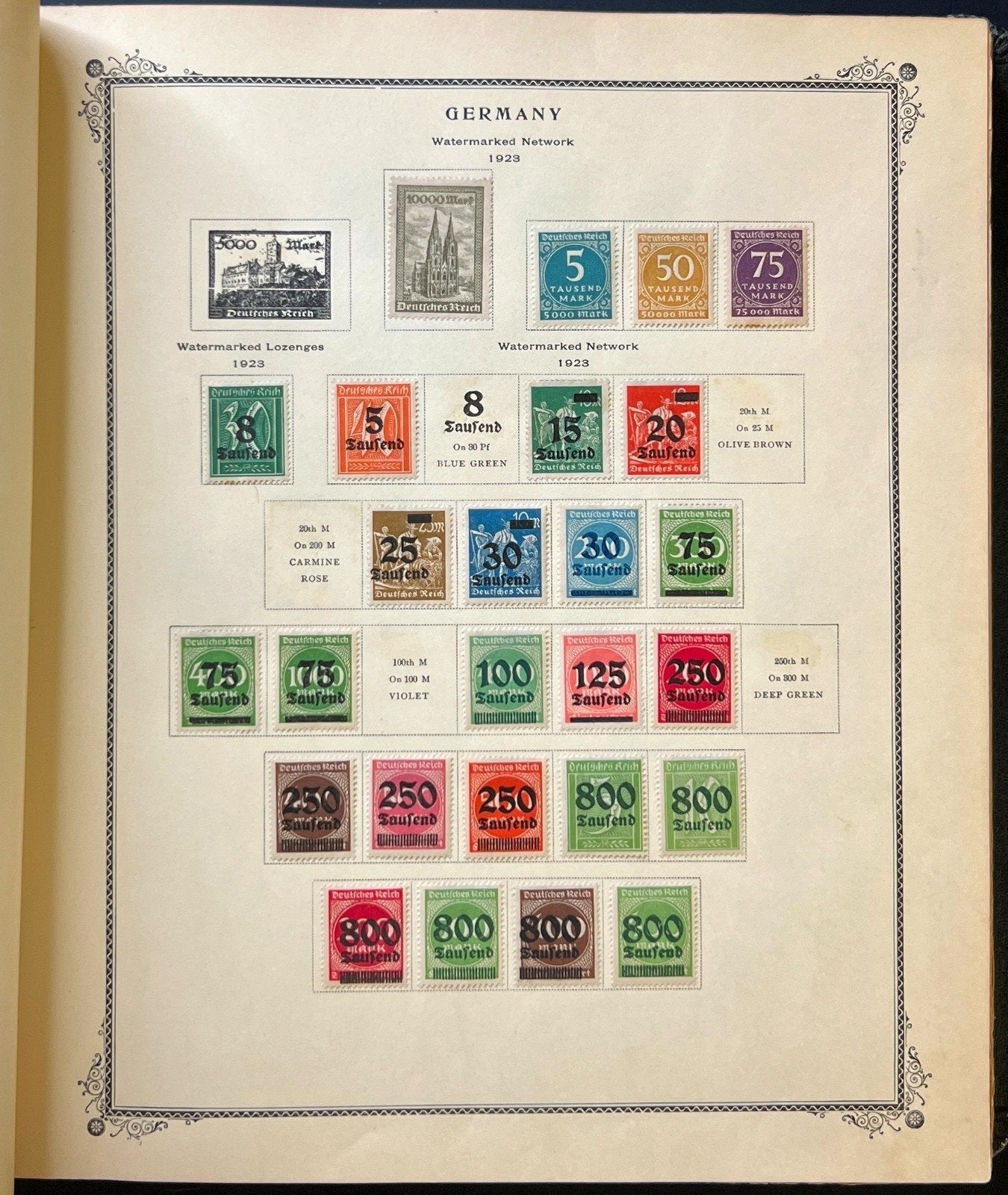 Germany Stamp Collection Album Mint & Used  1901-1965 ZAYIX