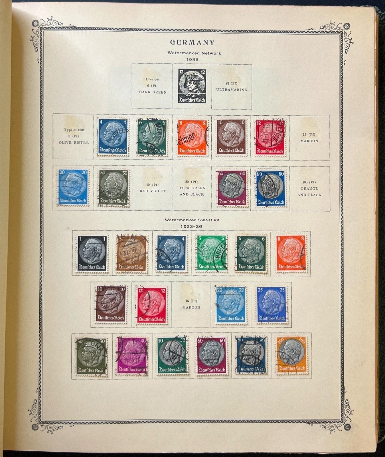 Germany Stamp Collection Album Mint & Used  1901-1965 ZAYIX