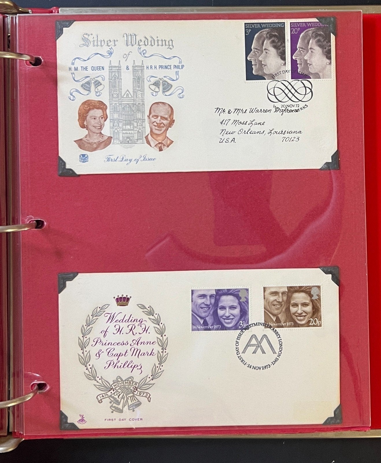 Princess Anne & Capt Phillips Royal Wedding Collection Album FDC & Booklet ZAYIX