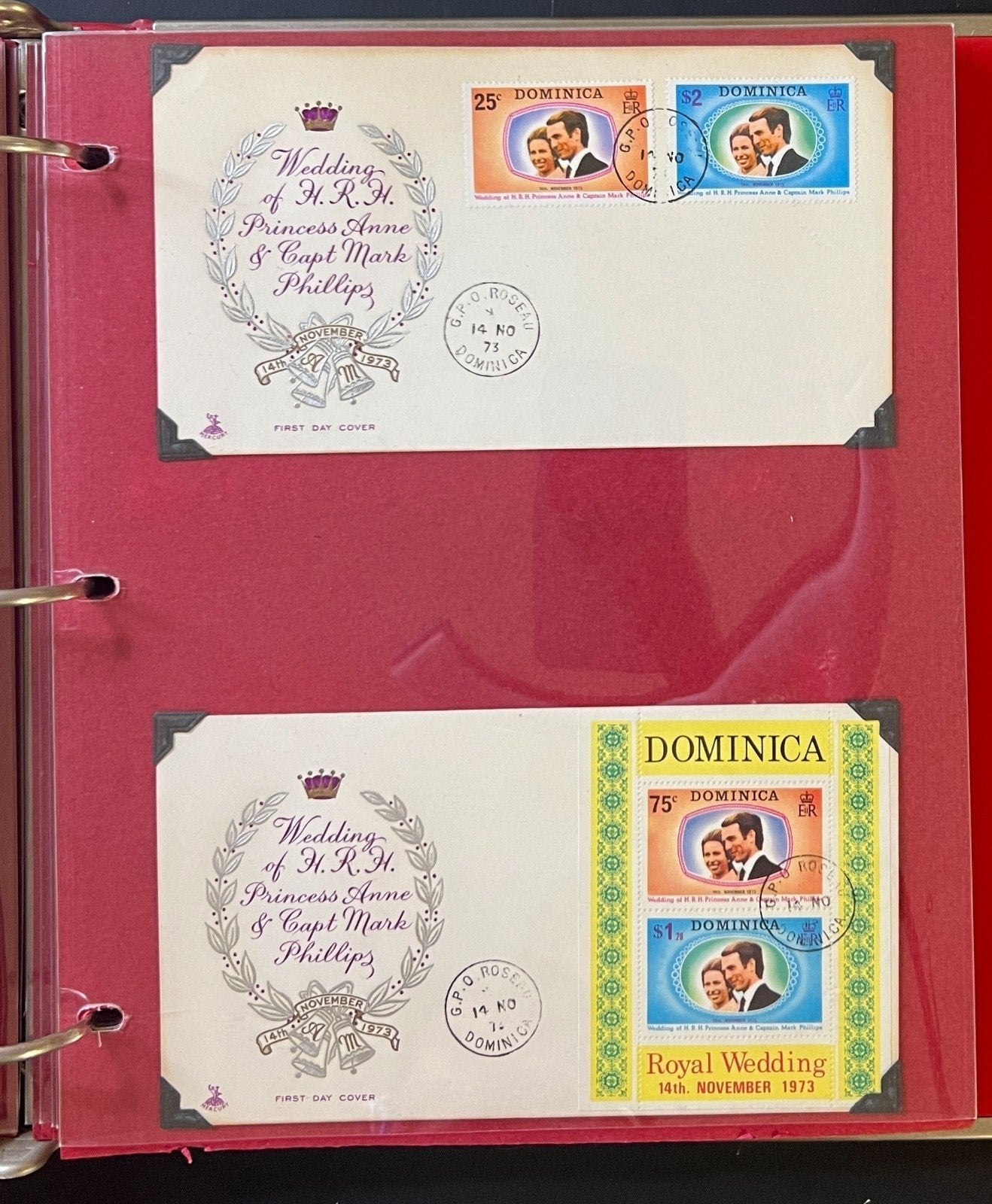 Princess Anne & Capt Phillips Royal Wedding Collection Album FDC & Booklet ZAYIX