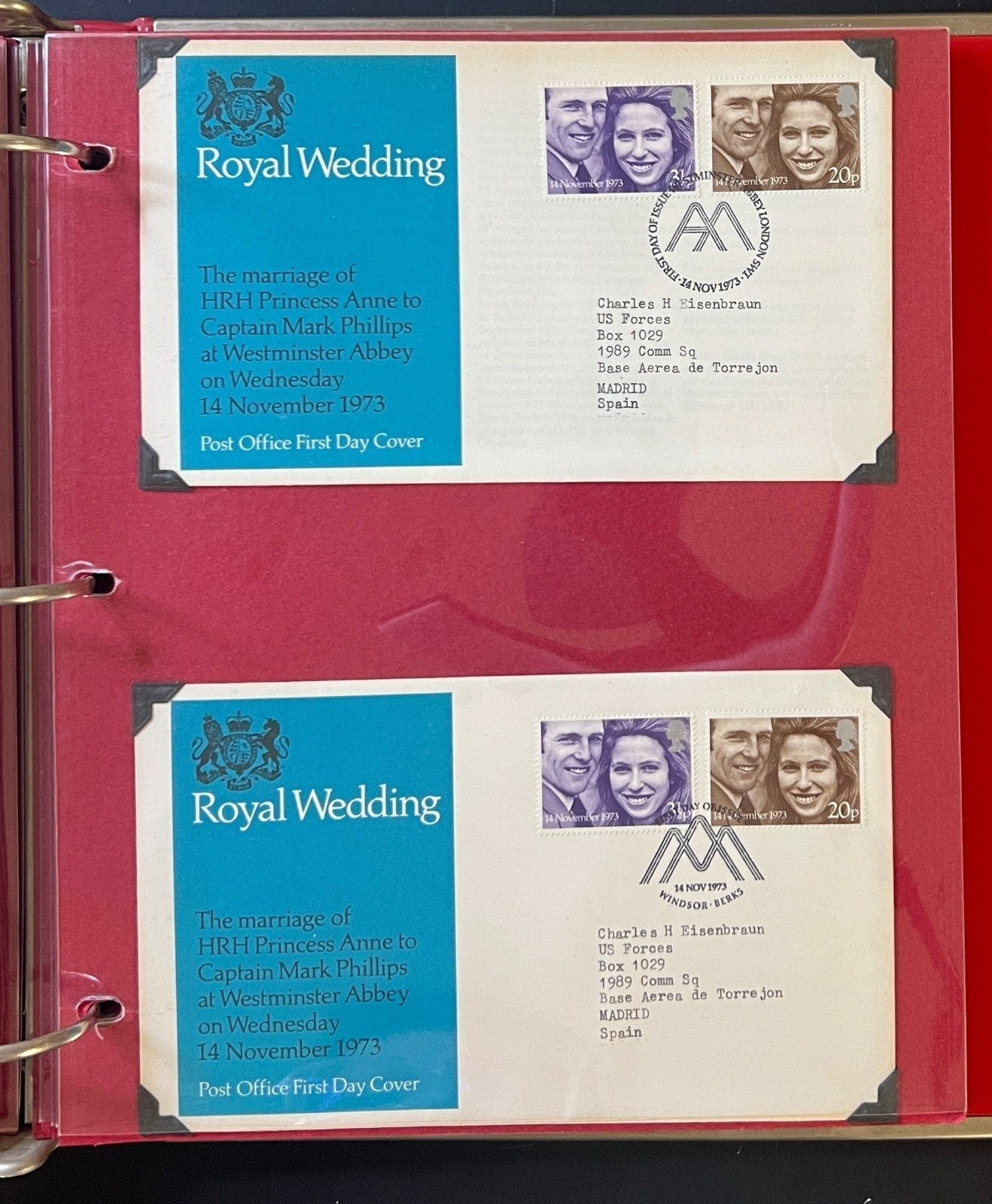 Princess Anne & Capt Phillips Royal Wedding Collection Album FDC & Booklet ZAYIX
