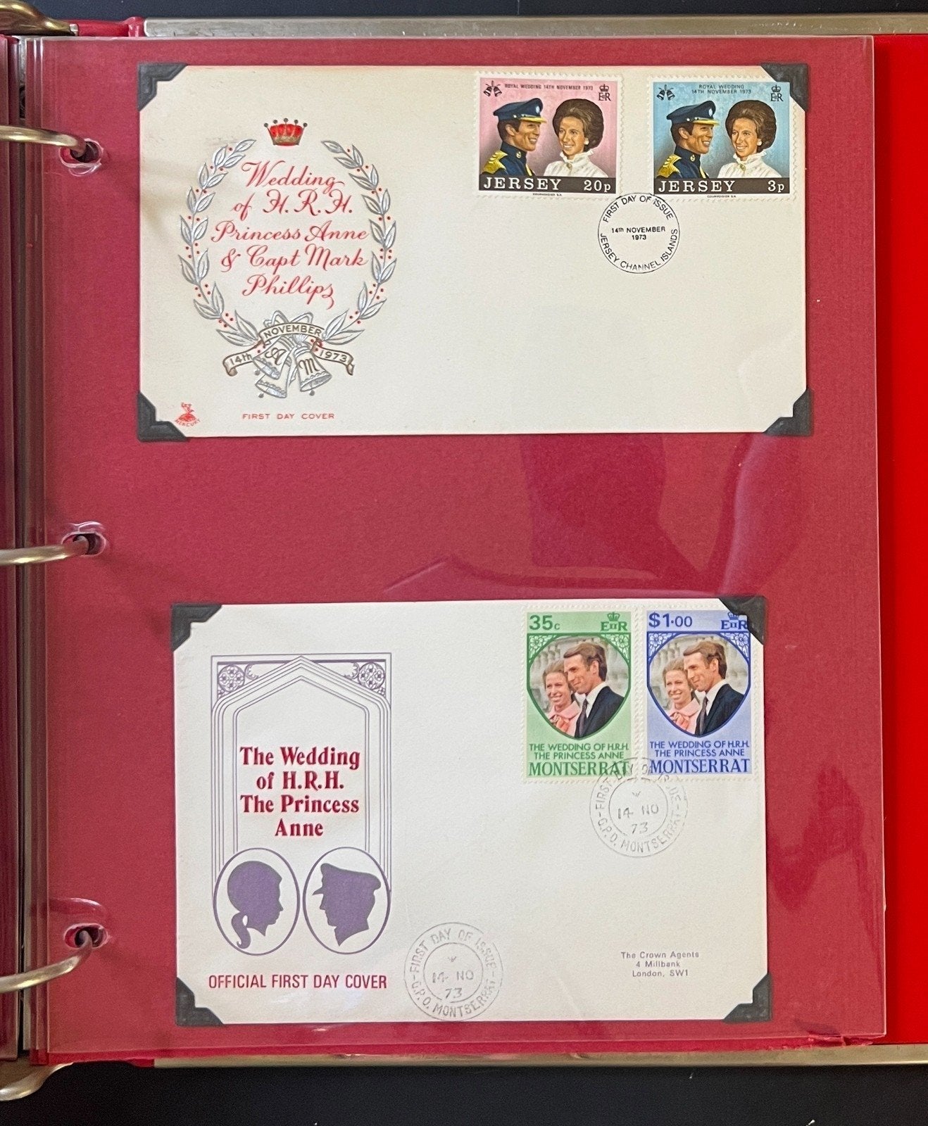 Princess Anne & Capt Phillips Royal Wedding Collection Album FDC & Booklet ZAYIX