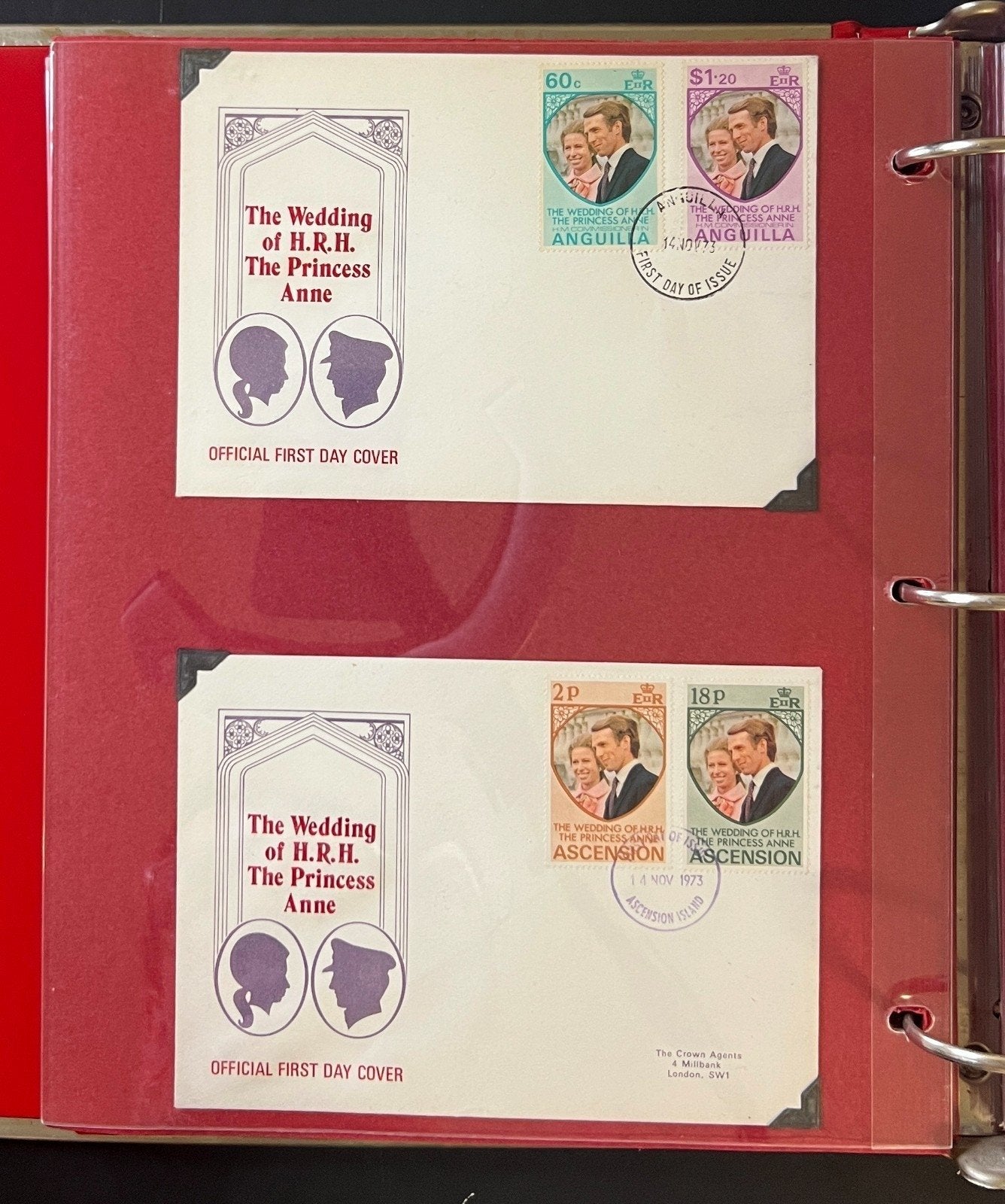 Princess Anne & Capt Phillips Royal Wedding Collection Album FDC & Booklet ZAYIX