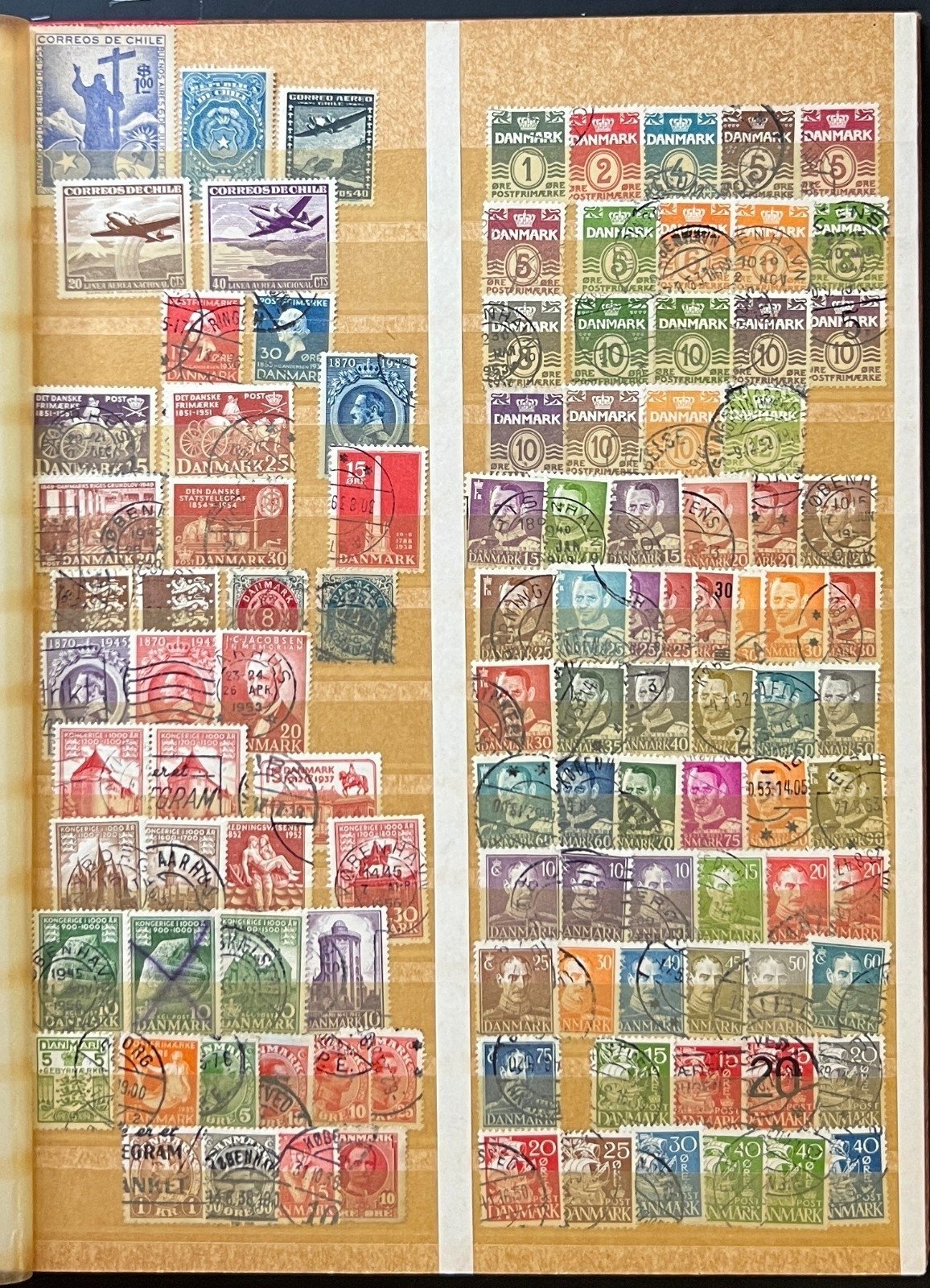 World Wide Stamp Collection Stockbook Hundreds Of Stamps Mint & Used ZAYIX