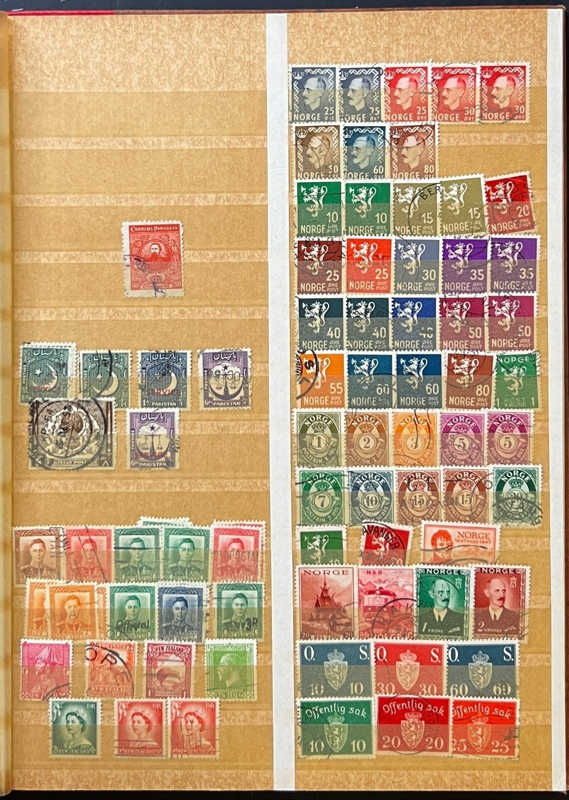 World Wide Stamp Collection Stockbook Hundreds Of Stamps Mint & Used ZAYIX