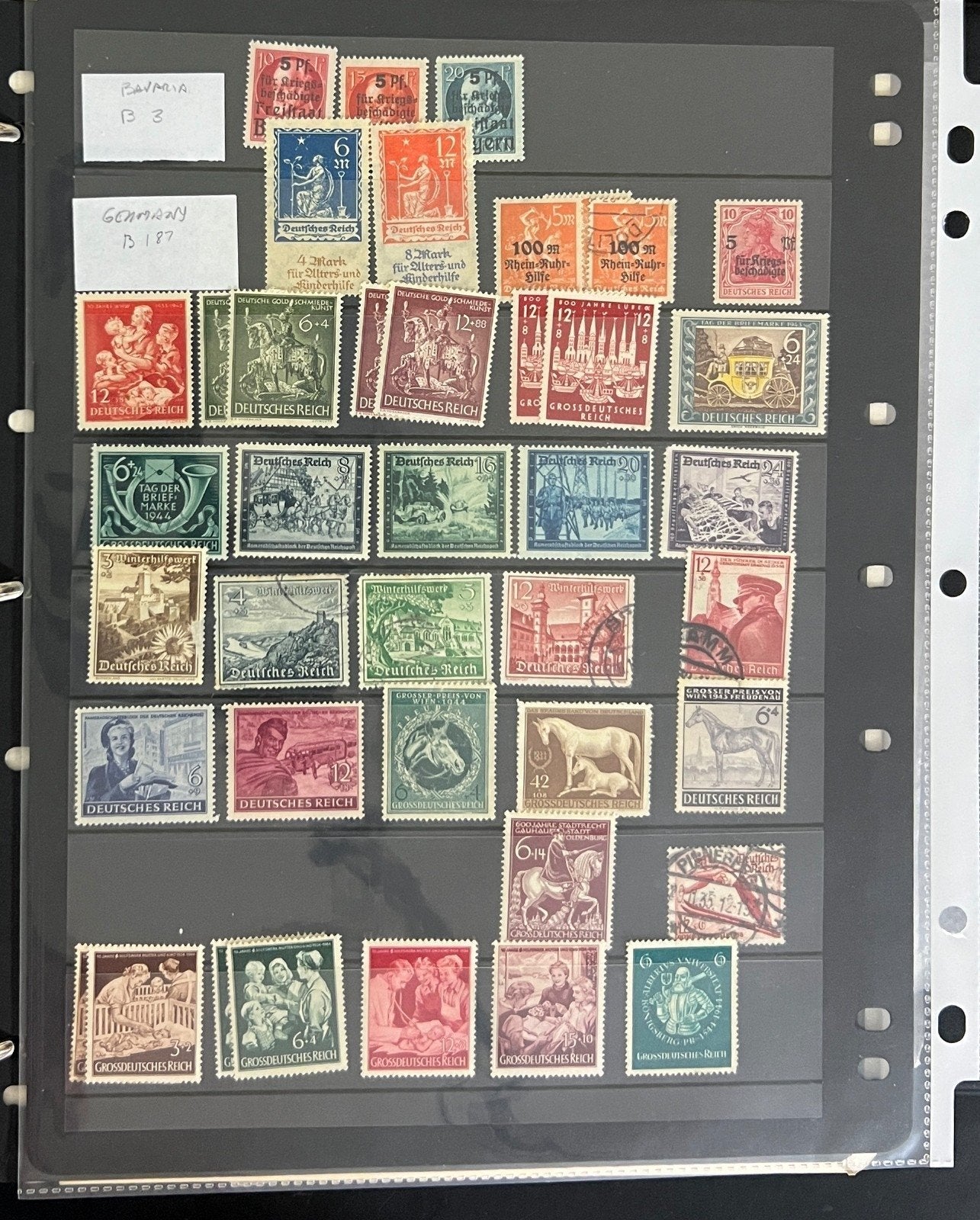 Germany & DDR Stamp Collection Stockbook 37 Pages Mint & Used 1980s-1990s ZAYIX